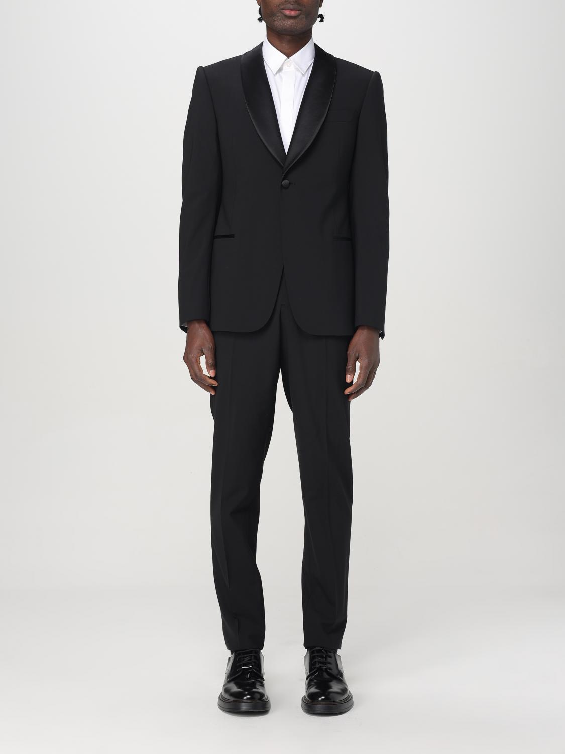 Emporio Armani Suit Men Color Black In Black