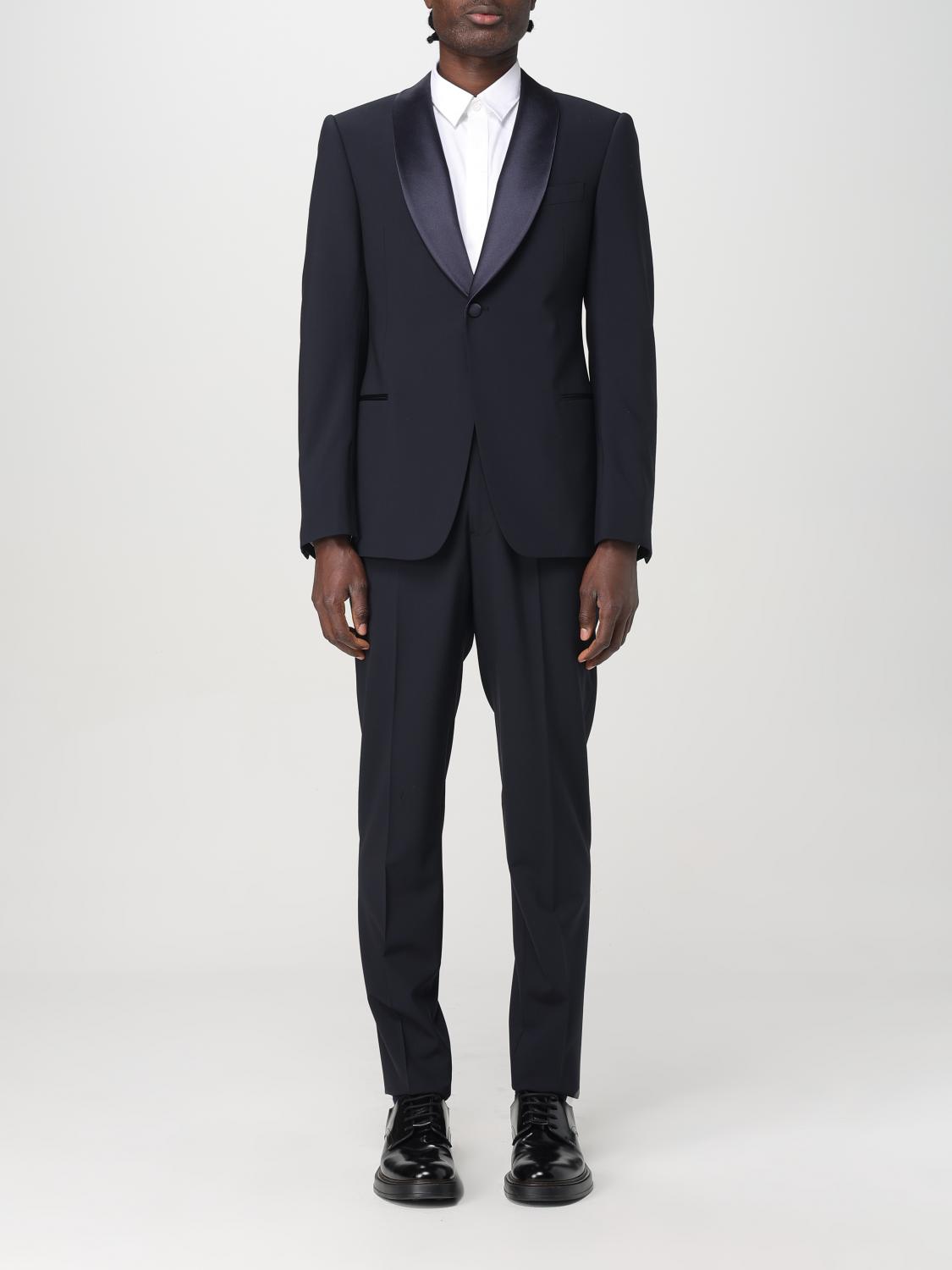 Emporio Armani Single-breasted Suit In Navy