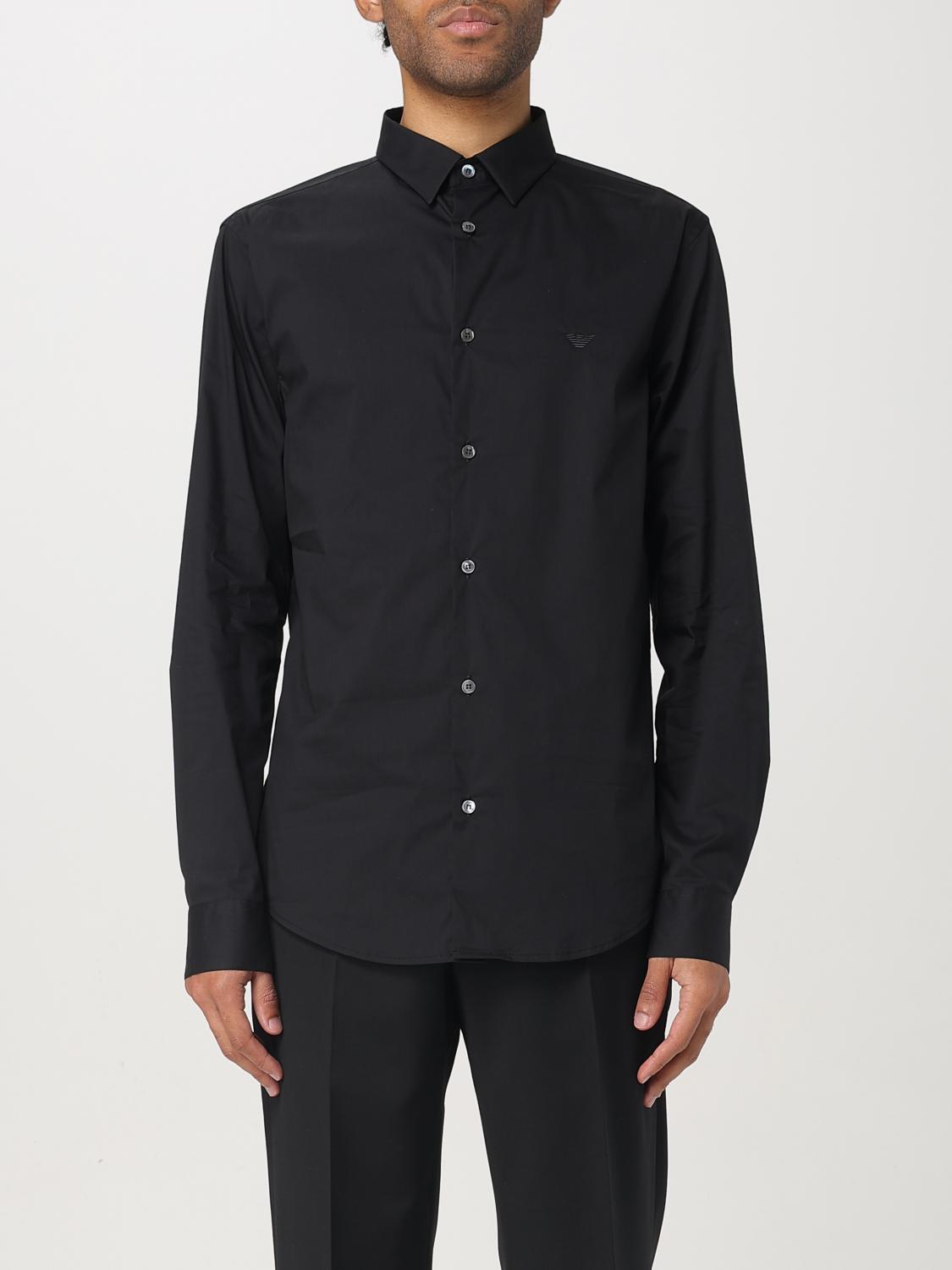 Emporio Armani Hemd  Herren Farbe Schwarz In Schwarz
