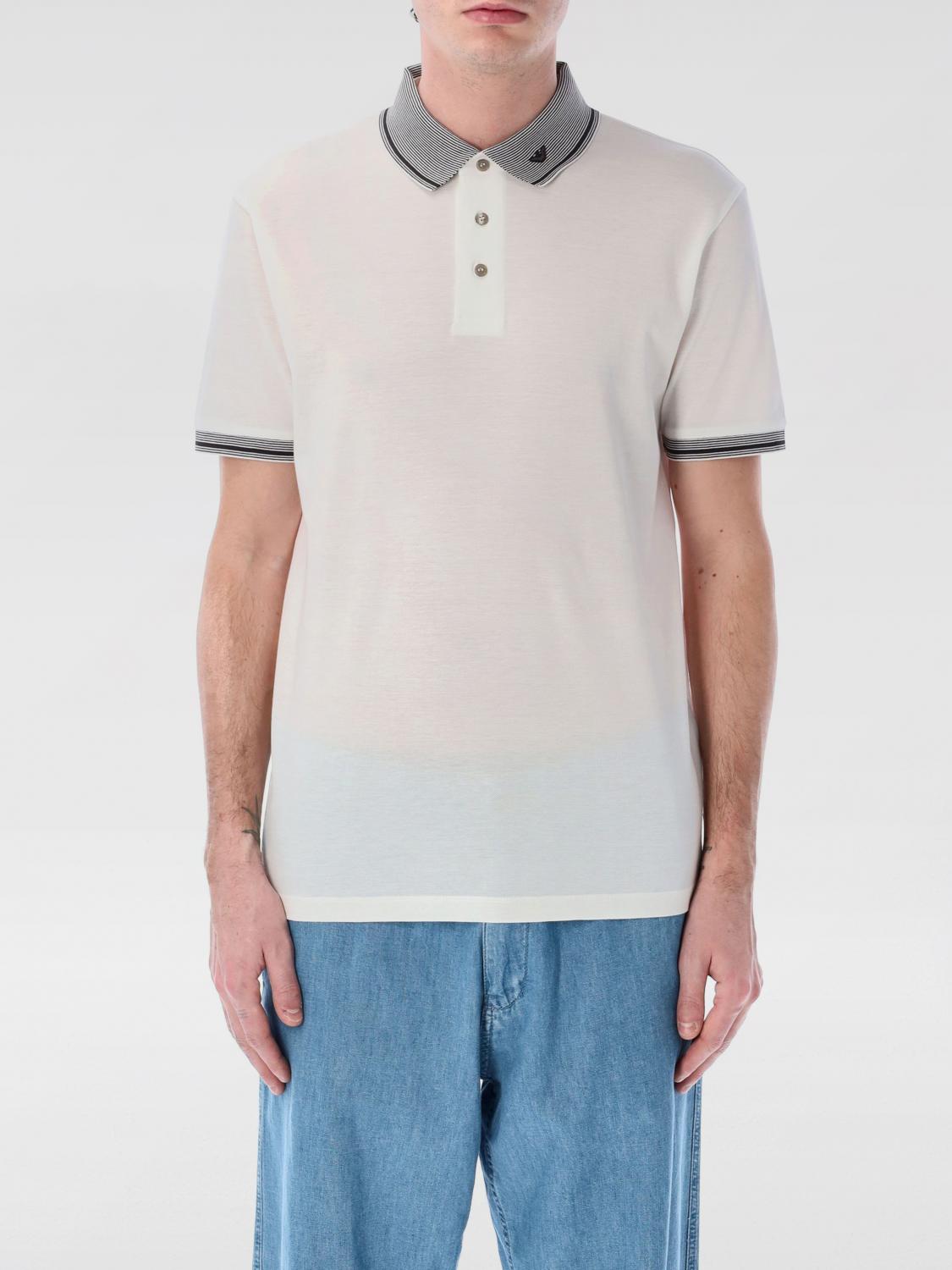 Emporio Armani Men's Piquã© Polo Shirt In Yellow Cream