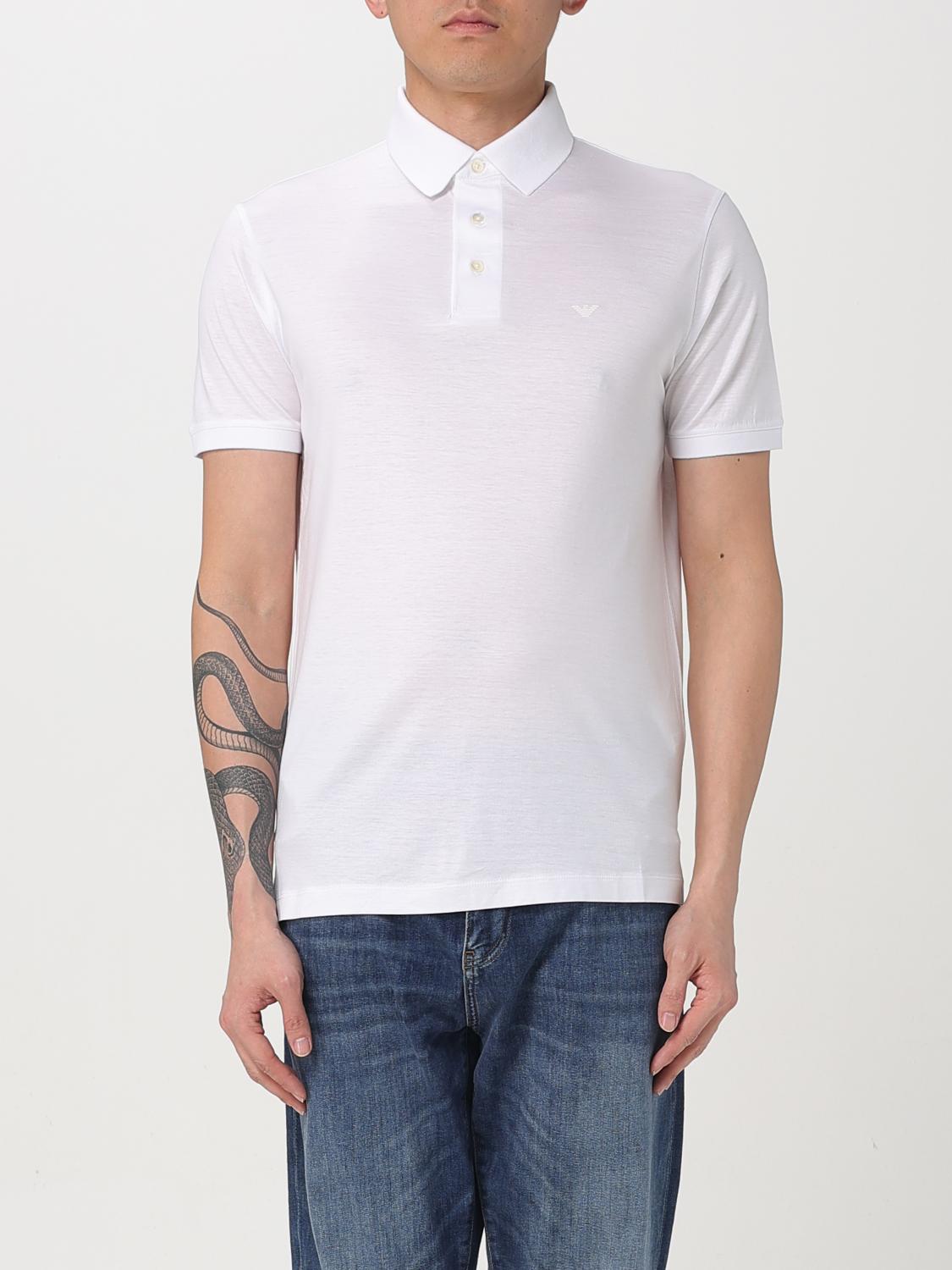 Emporio Armani Polo Shirt  Men Color White In White