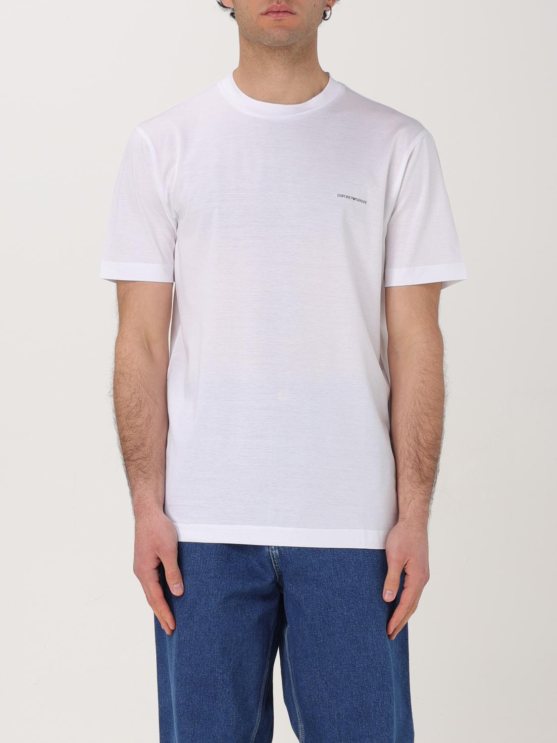 Emporio Armani T-shirt Men Color White In White