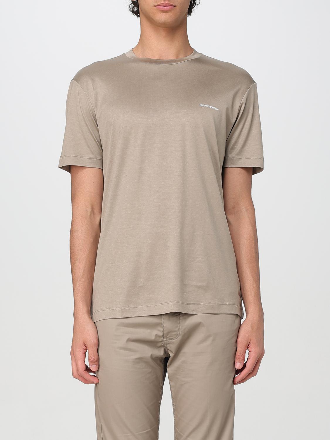 Emporio Armani Beige T-shirt In Grau
