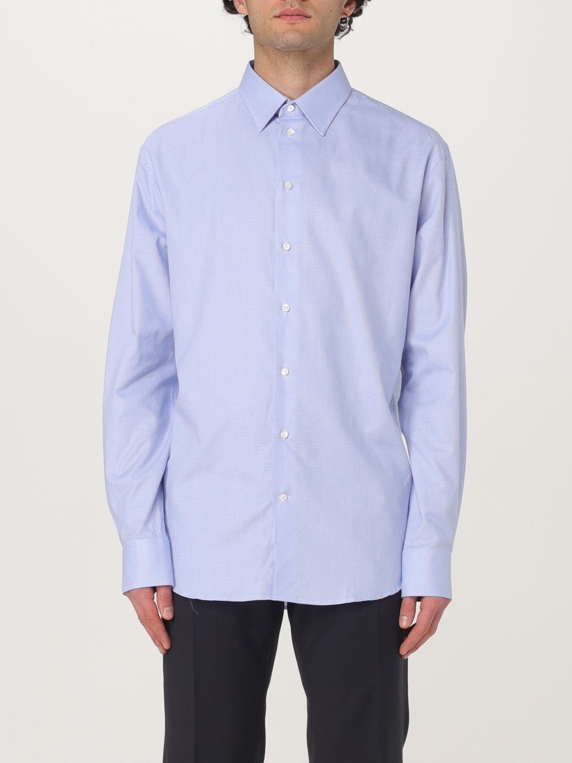 Emporio Armani Ανδρών Gnawed Blue Shirt Men Color