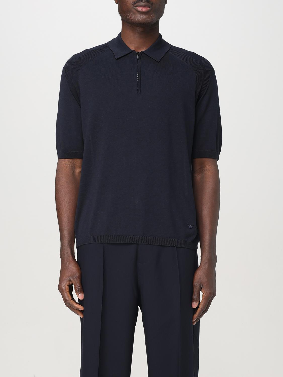 Emporio Armani Ανδρών Μπλε Polo Shirt Men Color