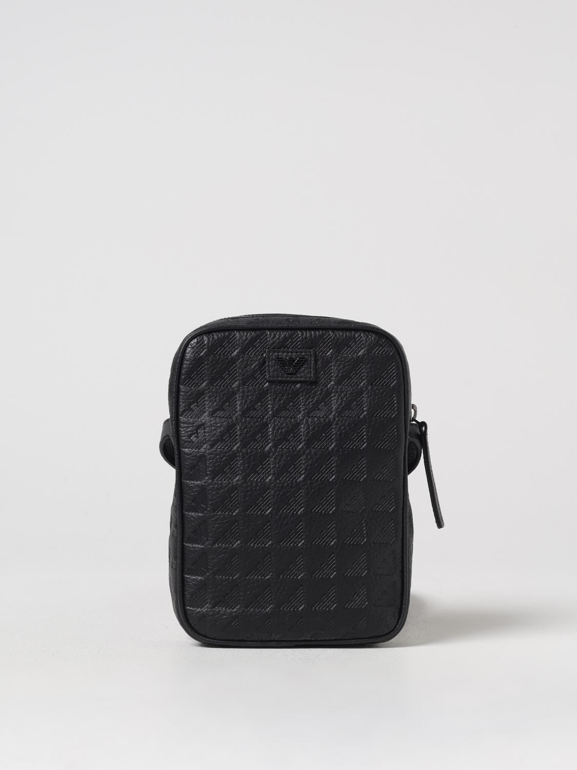 Emporio Armani Shoulder Bag  Men Color Black In Black