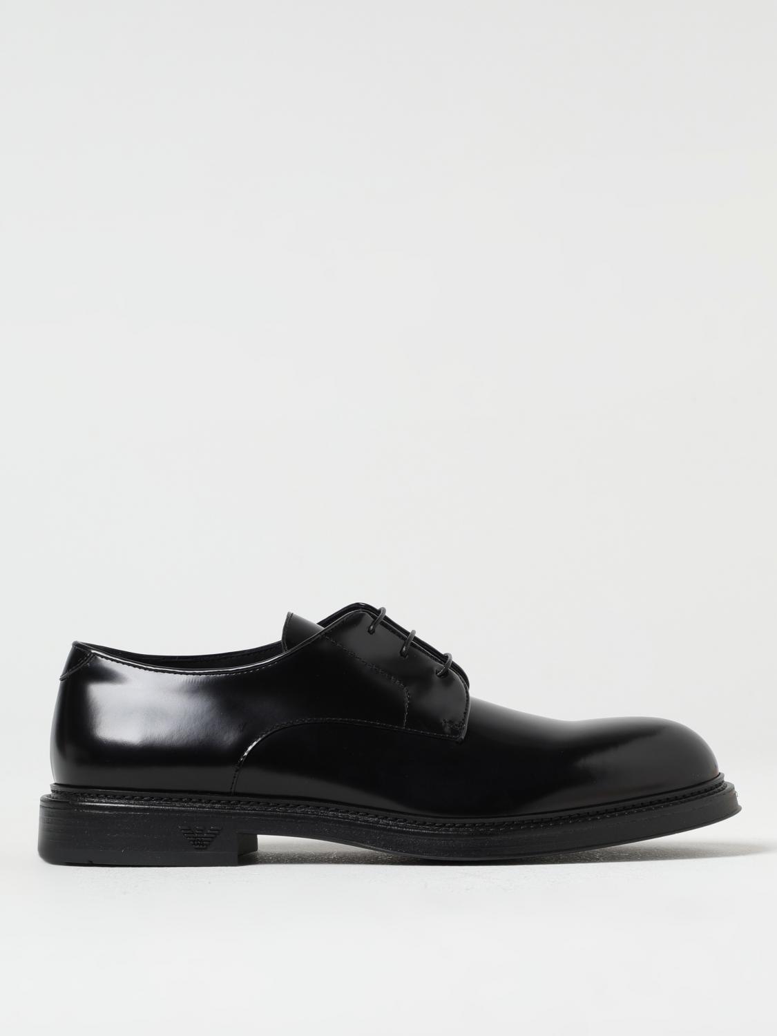 Emporio Armani Brogue Shoes Men Color Black In Black