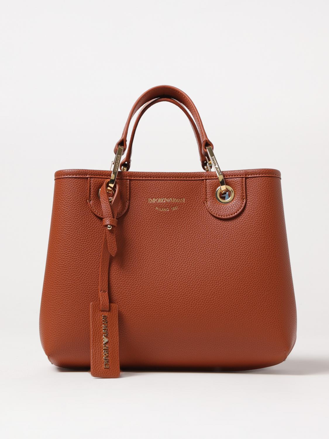 Emporio Armani Tote Bags Woman Color Leather In Leather