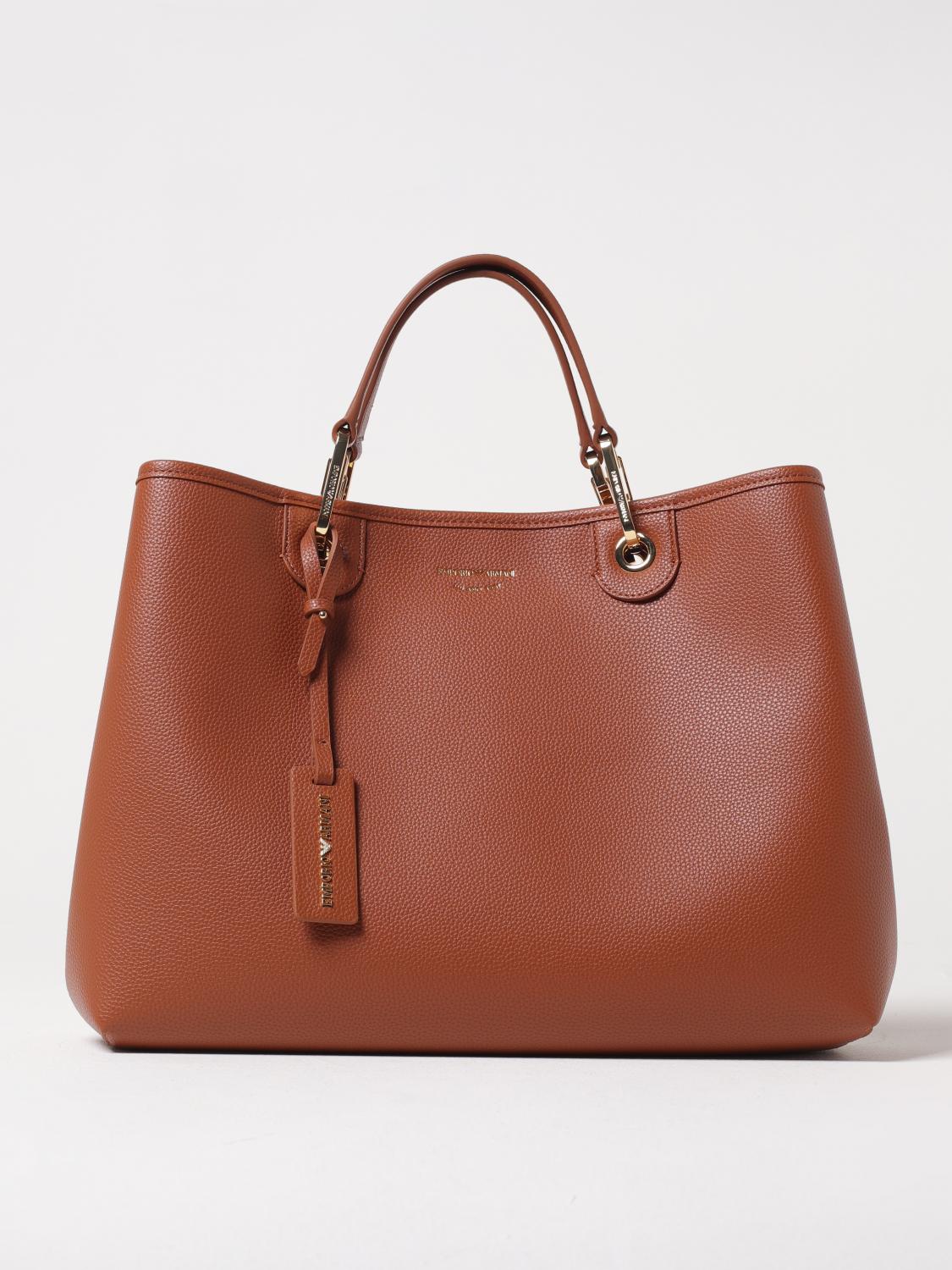 Emporio Armani Tote Bags Woman Color Leather In Leather