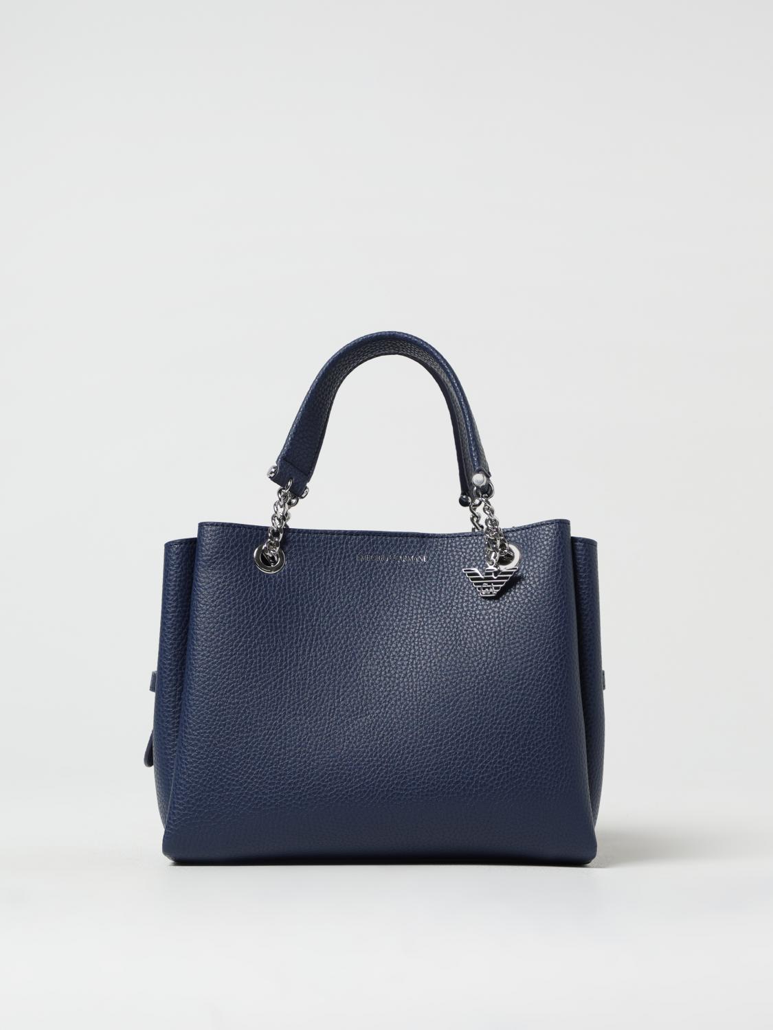 Emporio Armani Myea Small Shopping Bag In Blue