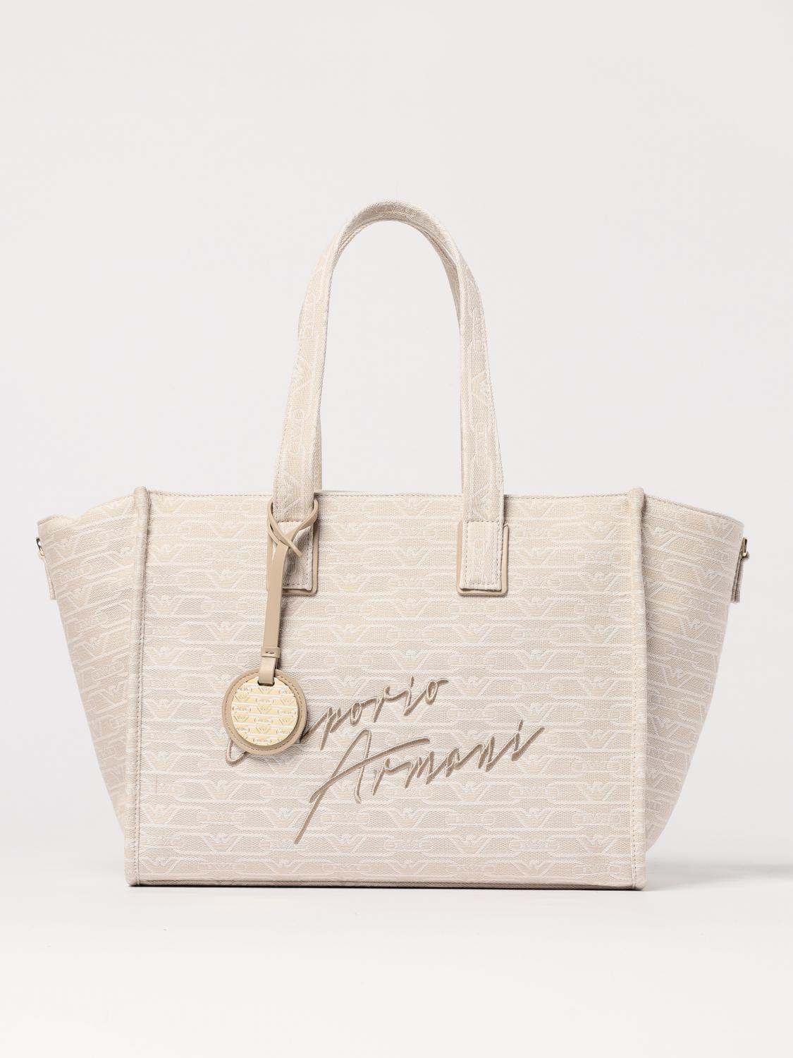 Emporio Armani Shoulder Bag Woman Color Natural In Natural