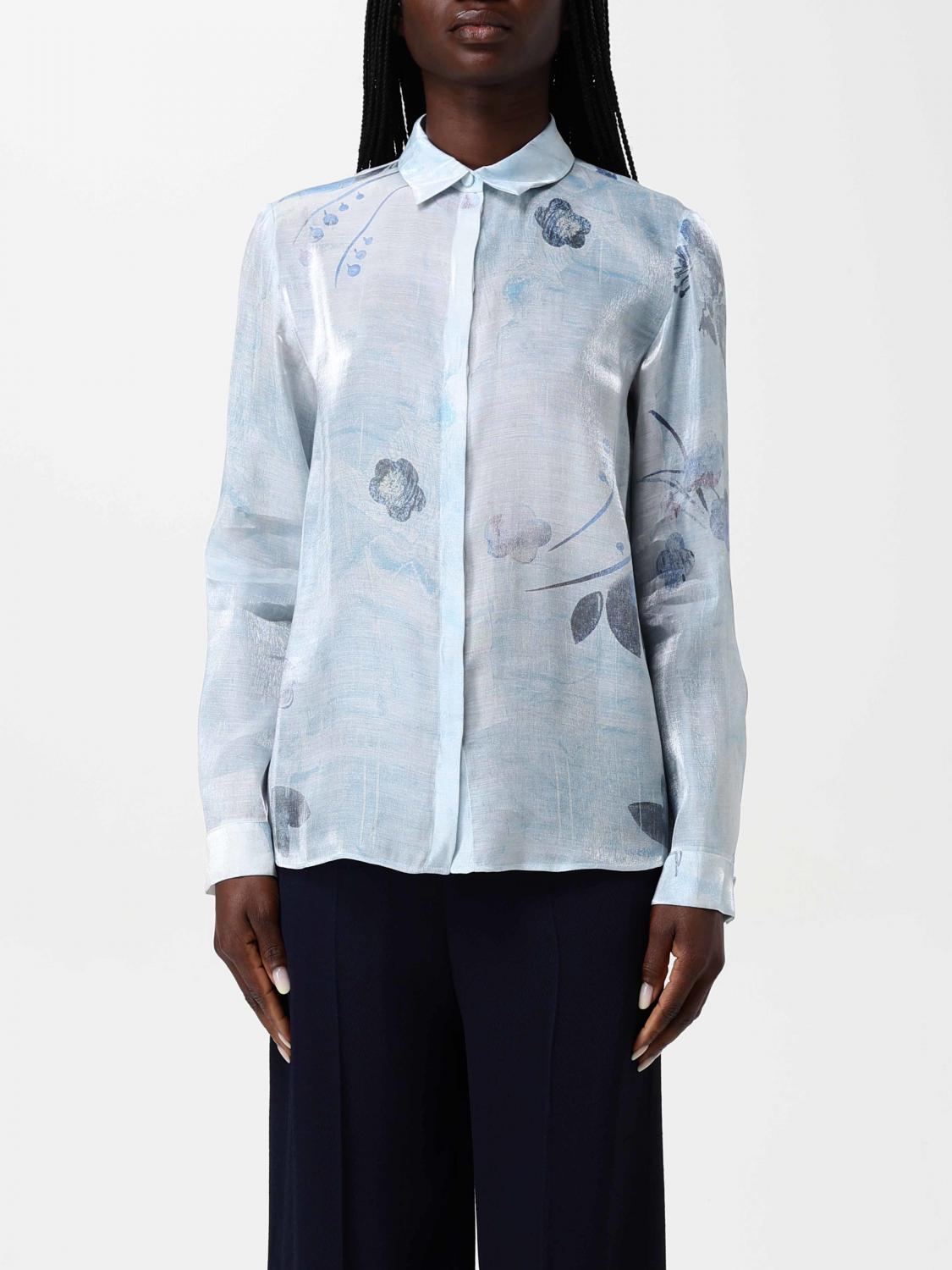 EMPORIO ARMANI SHIRT EMPORIO ARMANI WOMAN COLOR SKY BLUE 422491016