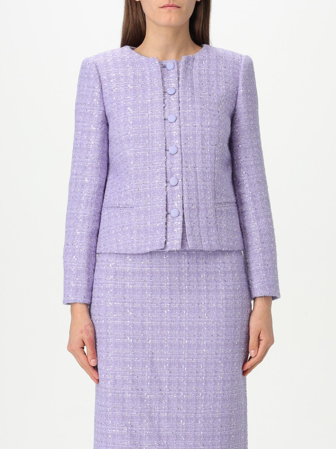 EMPORIO ARMANI JACKET EMPORIO ARMANI WOMAN COLOR LILAC 422519038