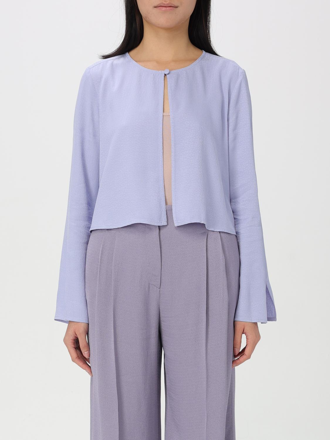Emporio Armani Damen Lila Jacke Farbe Größe 44