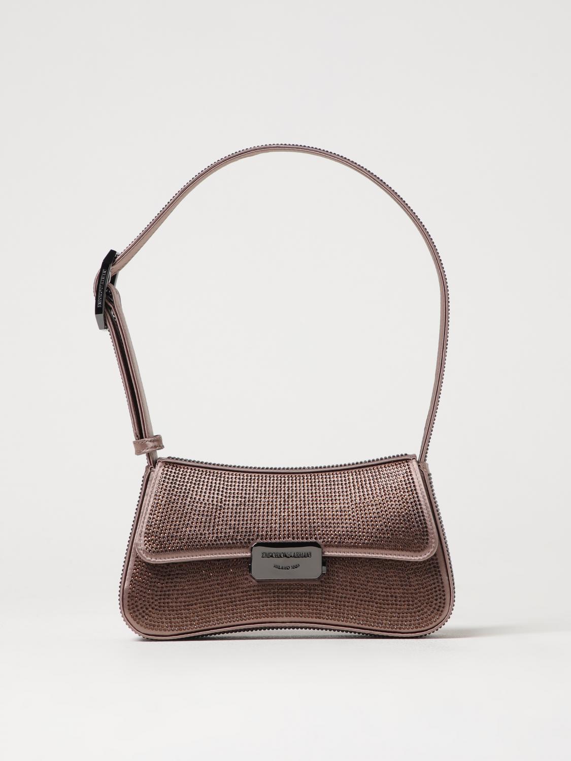 Shop Emporio Armani Mini Bag Woman Color Bronze