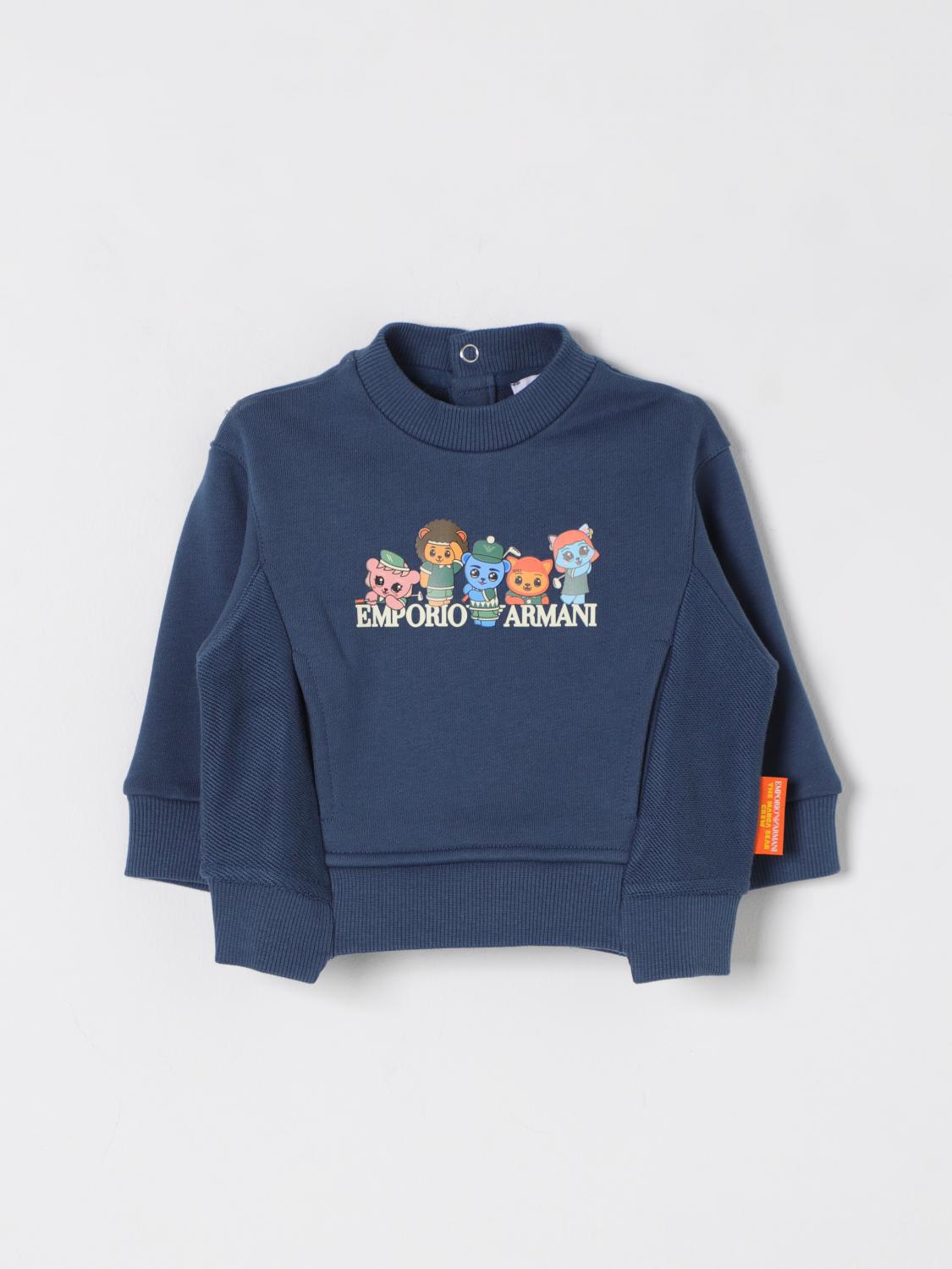 Emporio Armani Sweater  Kids Color Blue In Blue