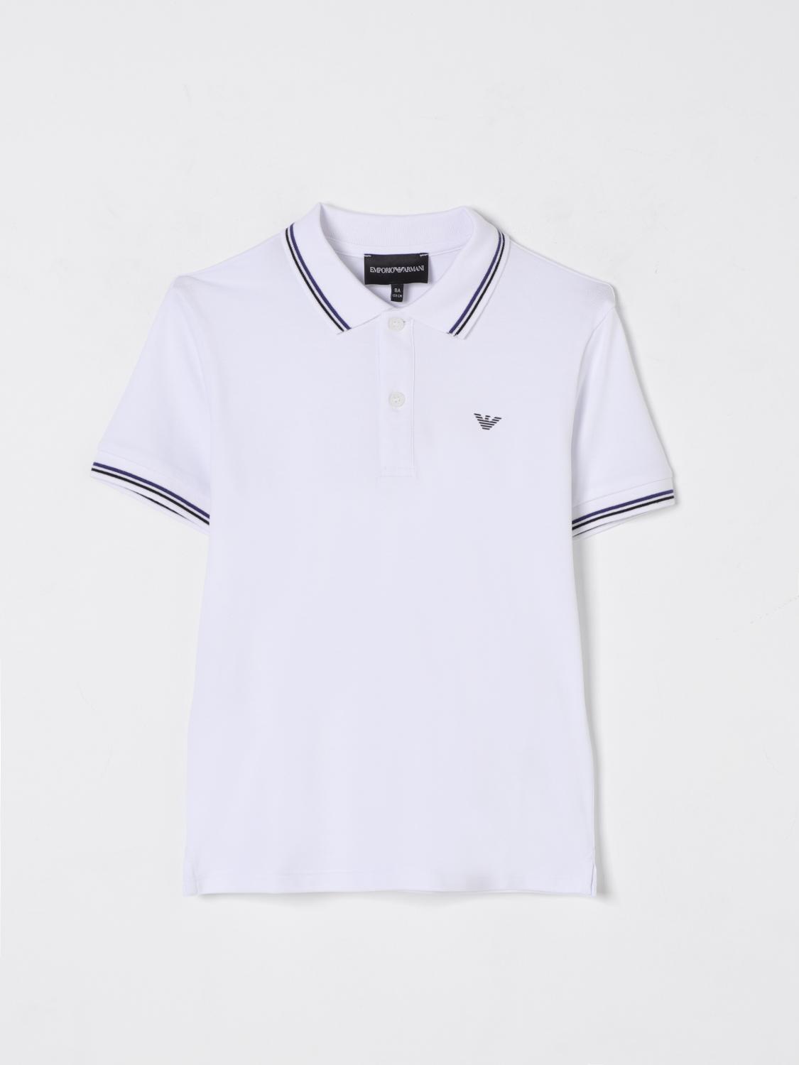 Emporio Armani Polo Shirt  Kids Color White In White