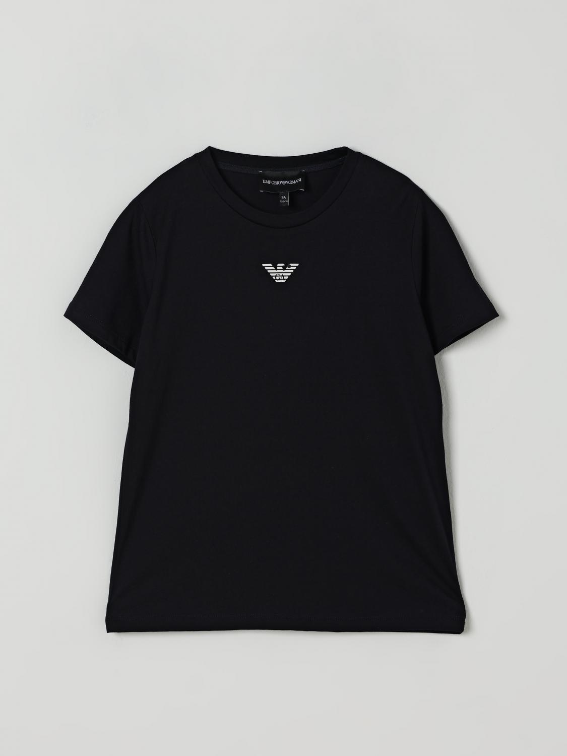 Emporio Armani Logo-print T-shirt In Black