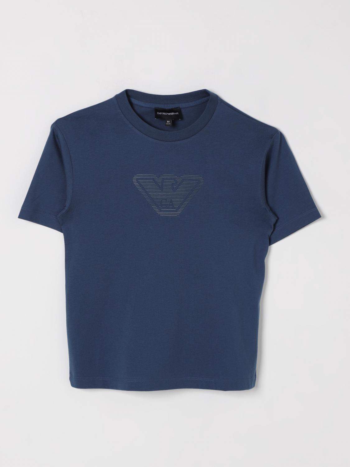 Emporio Armani T-shirt Kids Color Avion In Avion
