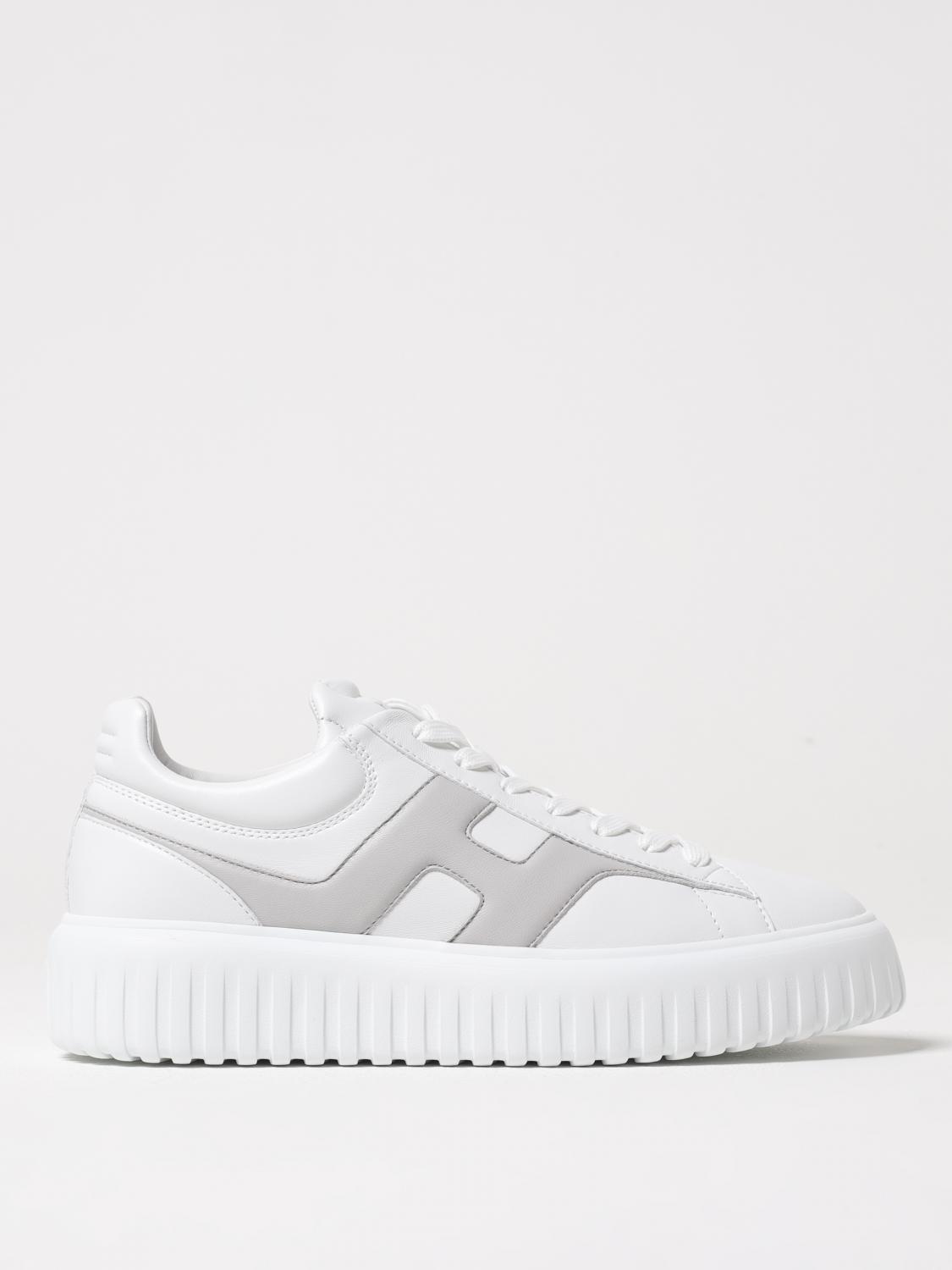 Hogan H-stripes Allacciato H Spezzata Sneakers In White