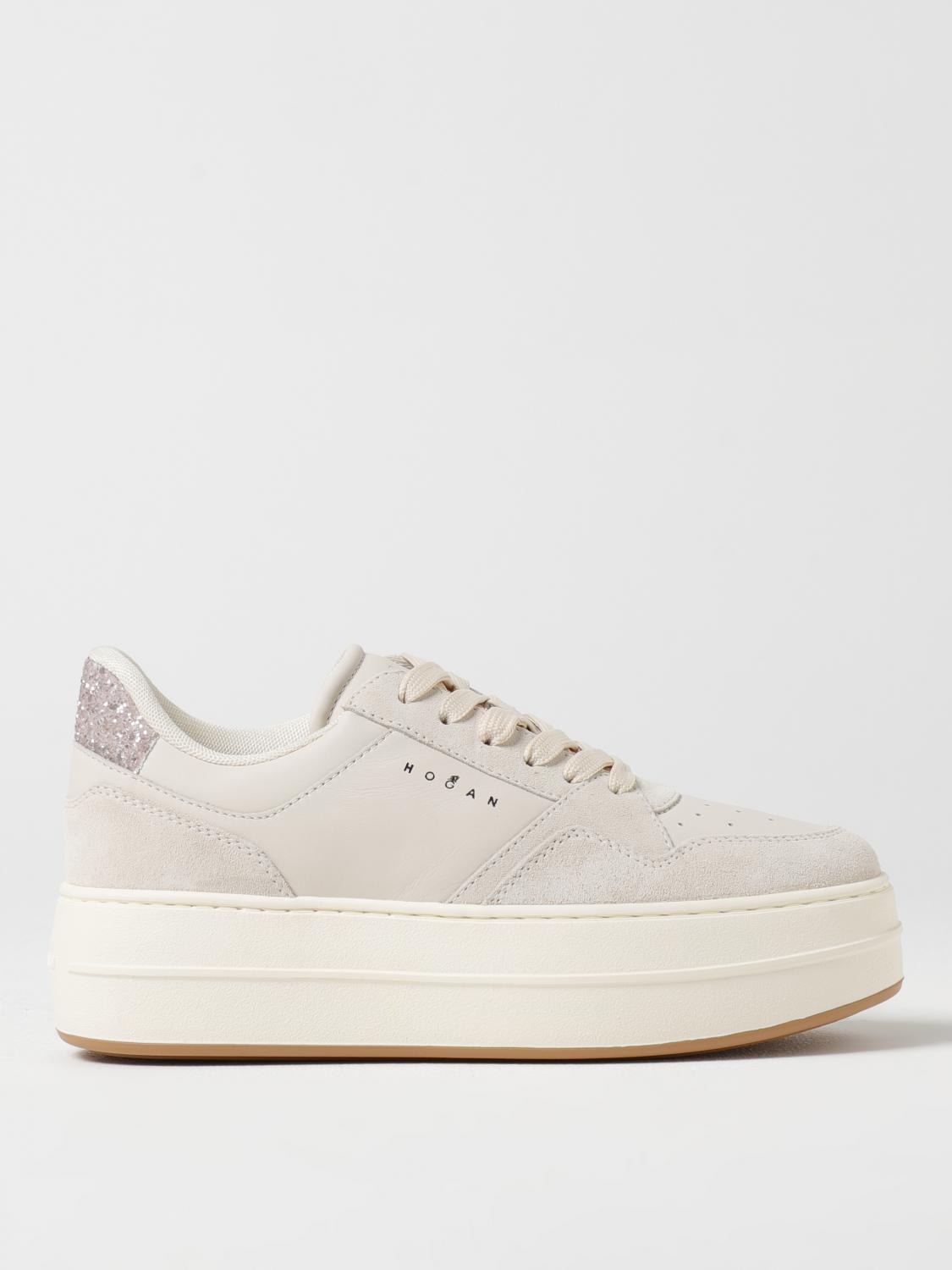 Hogan Elevated Leather Sneakers In White
