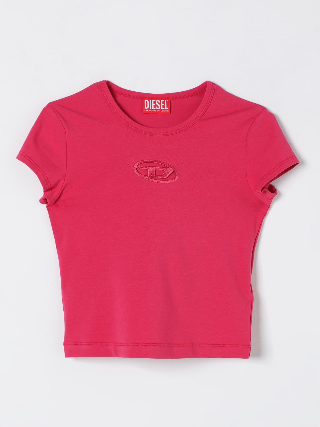 Diesel T-shirt Kids Color Fuchsia In Fuchsia