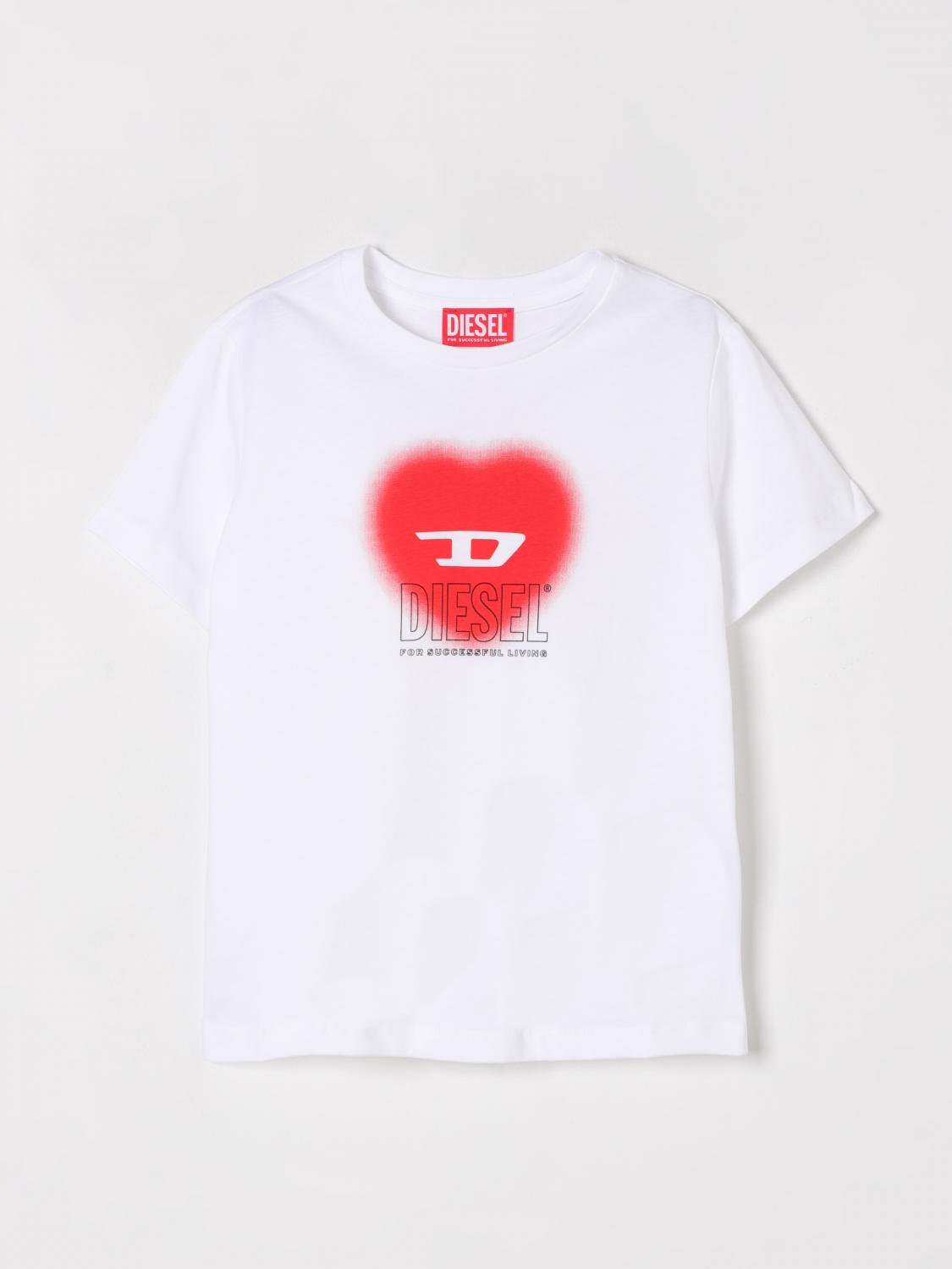 Diesel Tcuore T-shirt In White