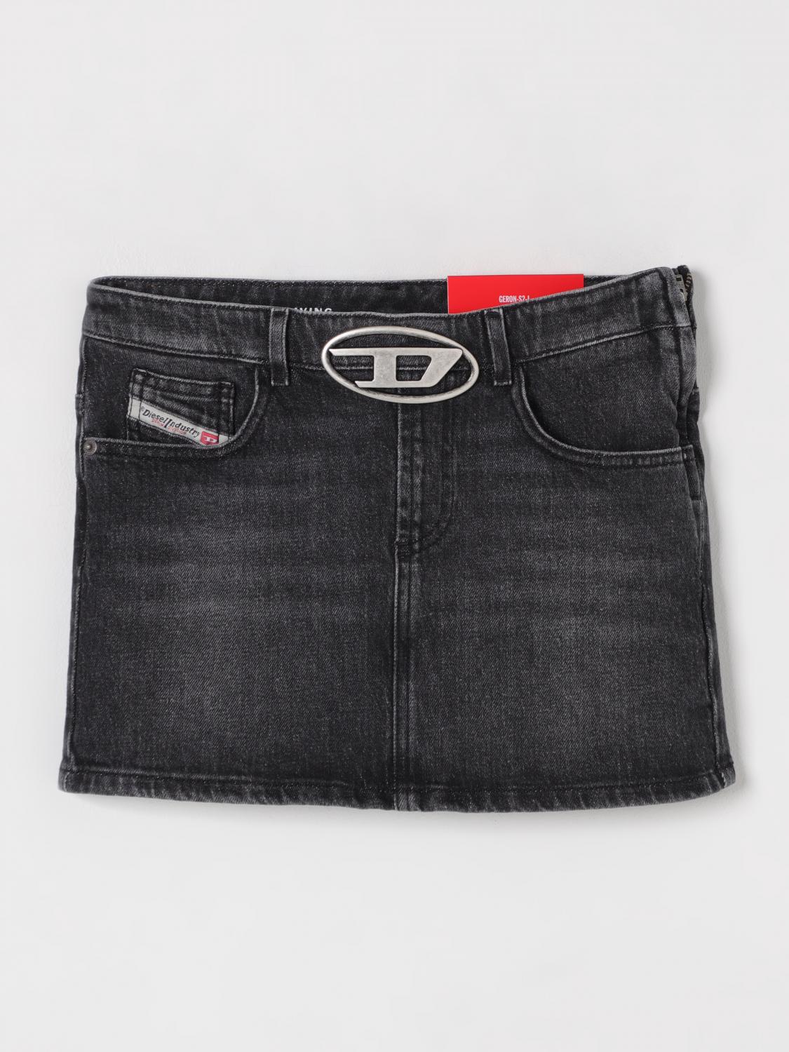 Diesel Skirt Kids Color Black In Black