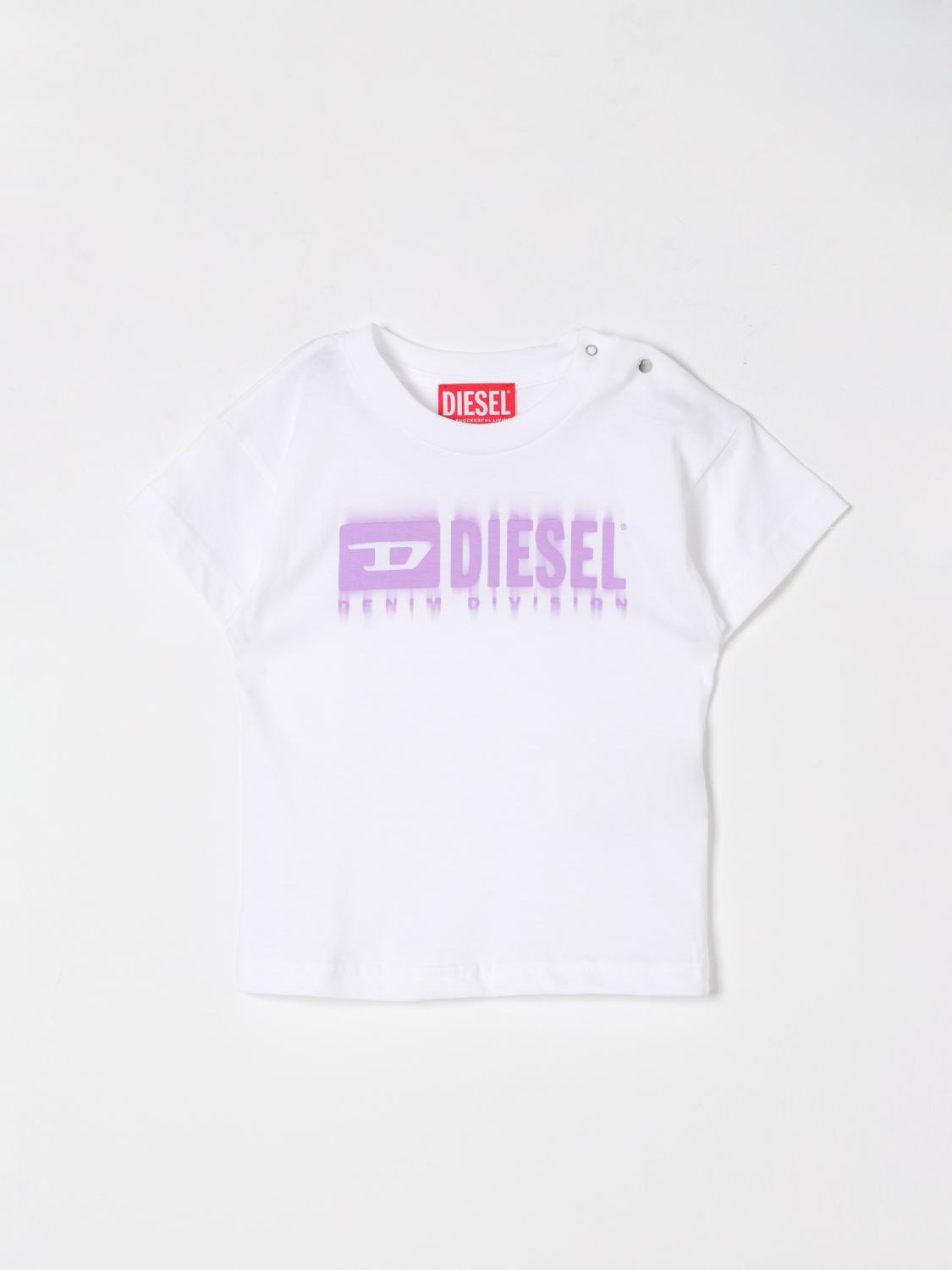 Diesel T-shirt Kids Color White In White