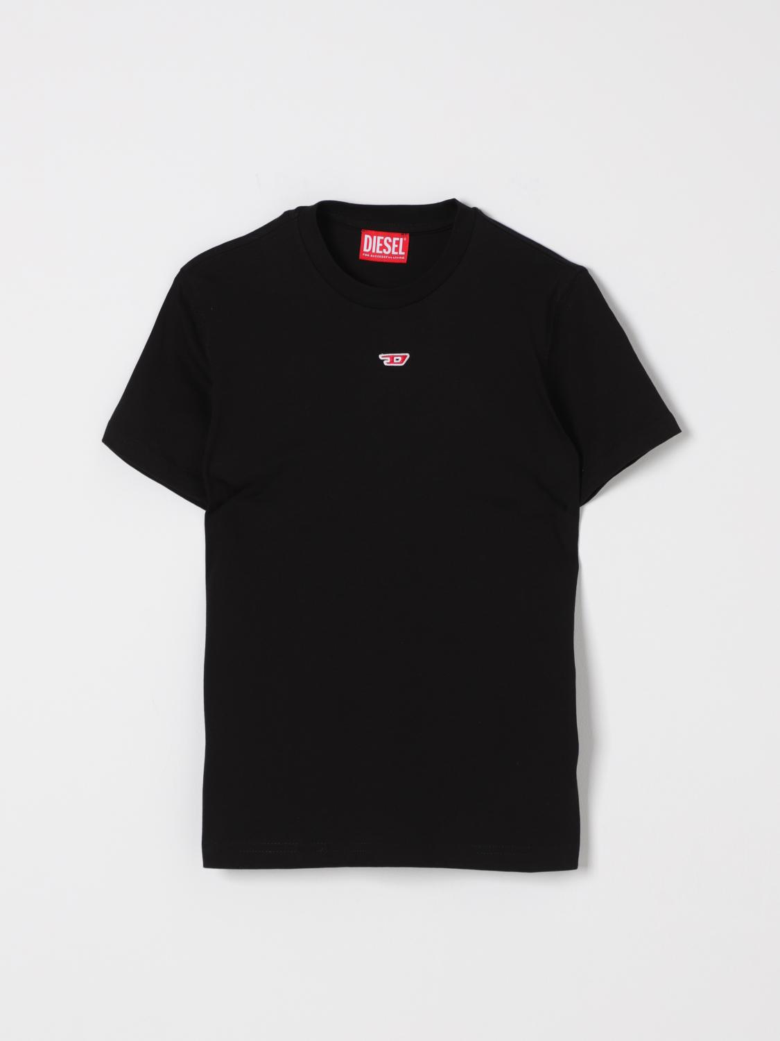 Diesel Short-sleeved T-shirt In Black