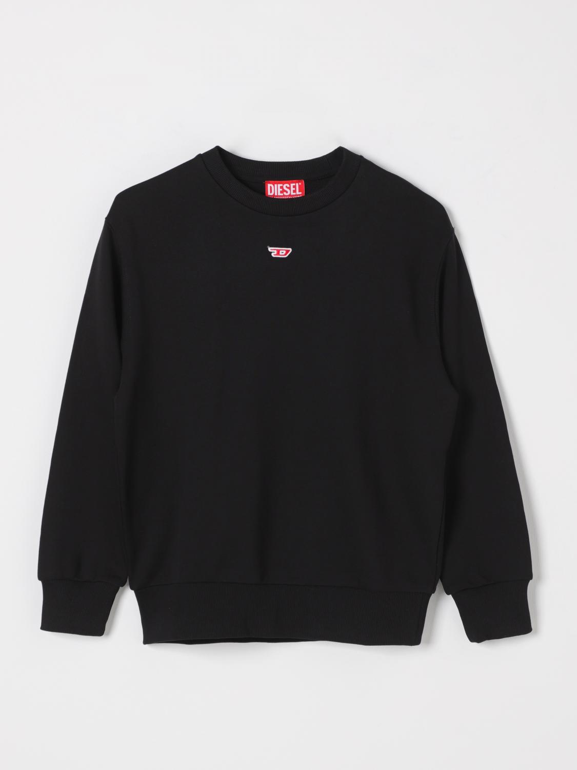 Diesel Logo-patch Sweatshirt In Black