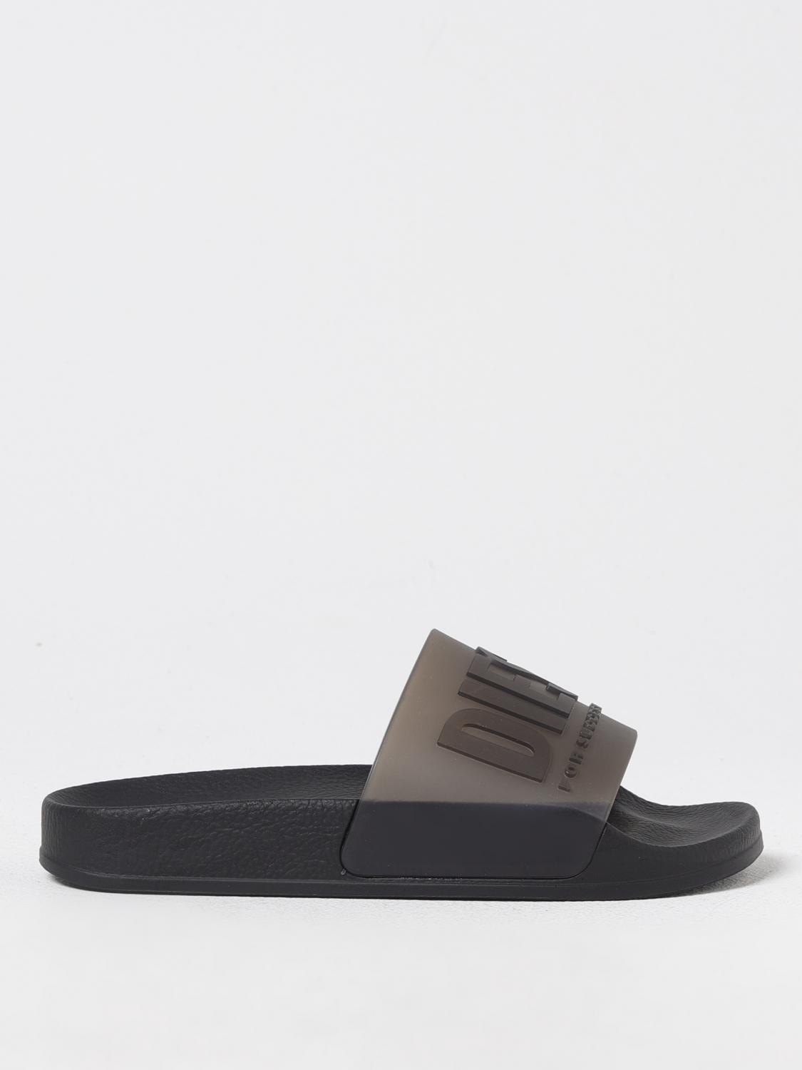 Diesel Ciabatte Slide Mayemi Con Logo In Black
