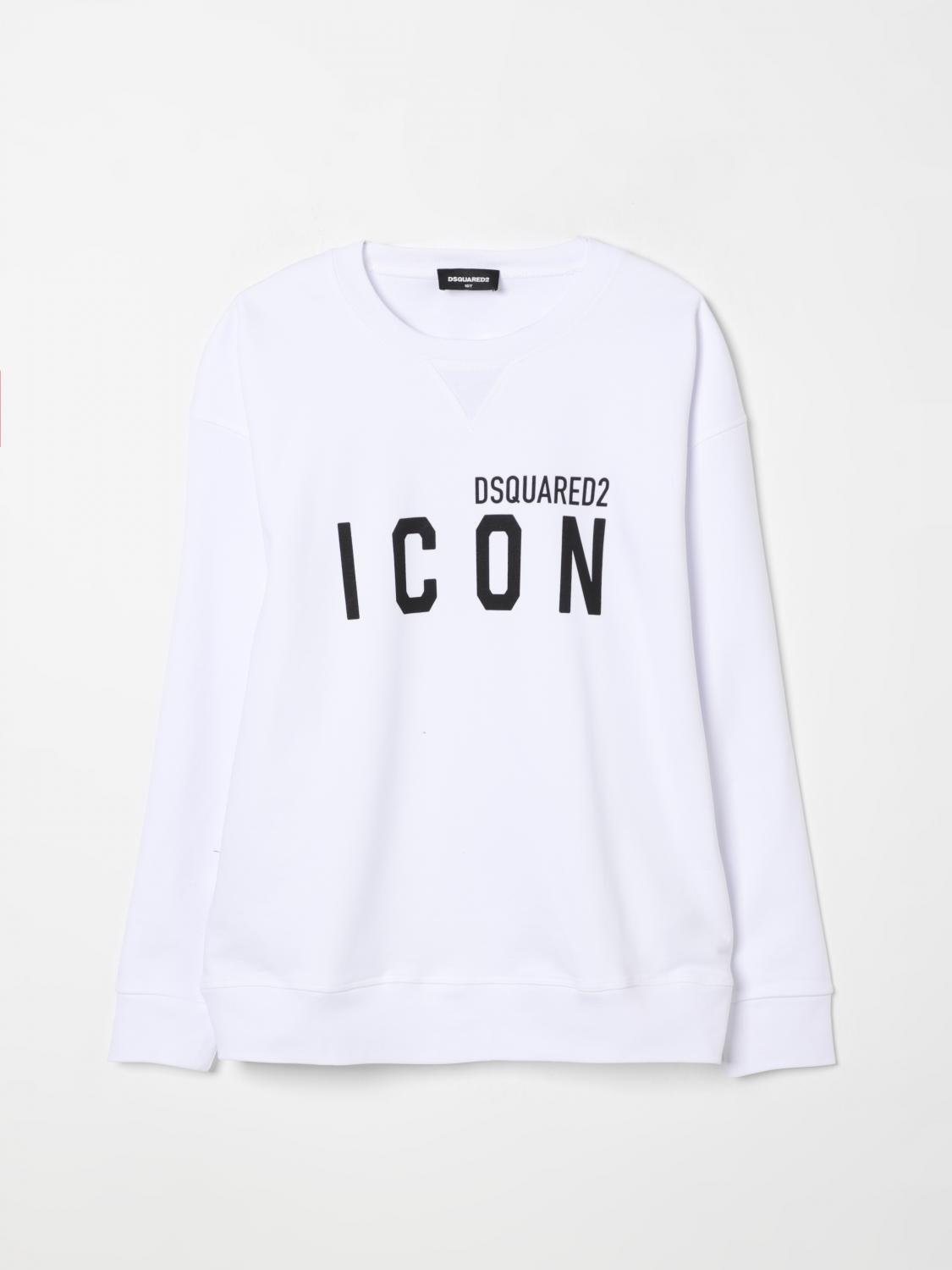 Dsquared2 Logo-print Detail Sweatshirt In White