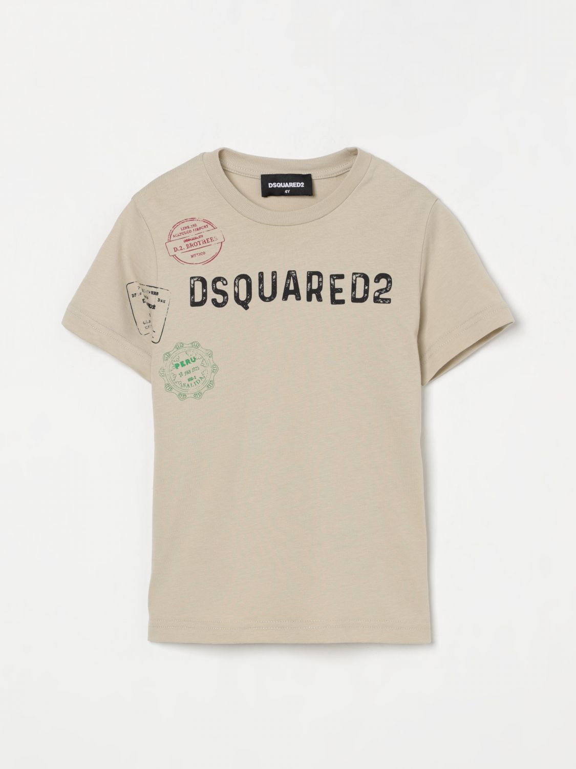 Dsquared2 T-shirt Kinder Farbe Beige In Beige