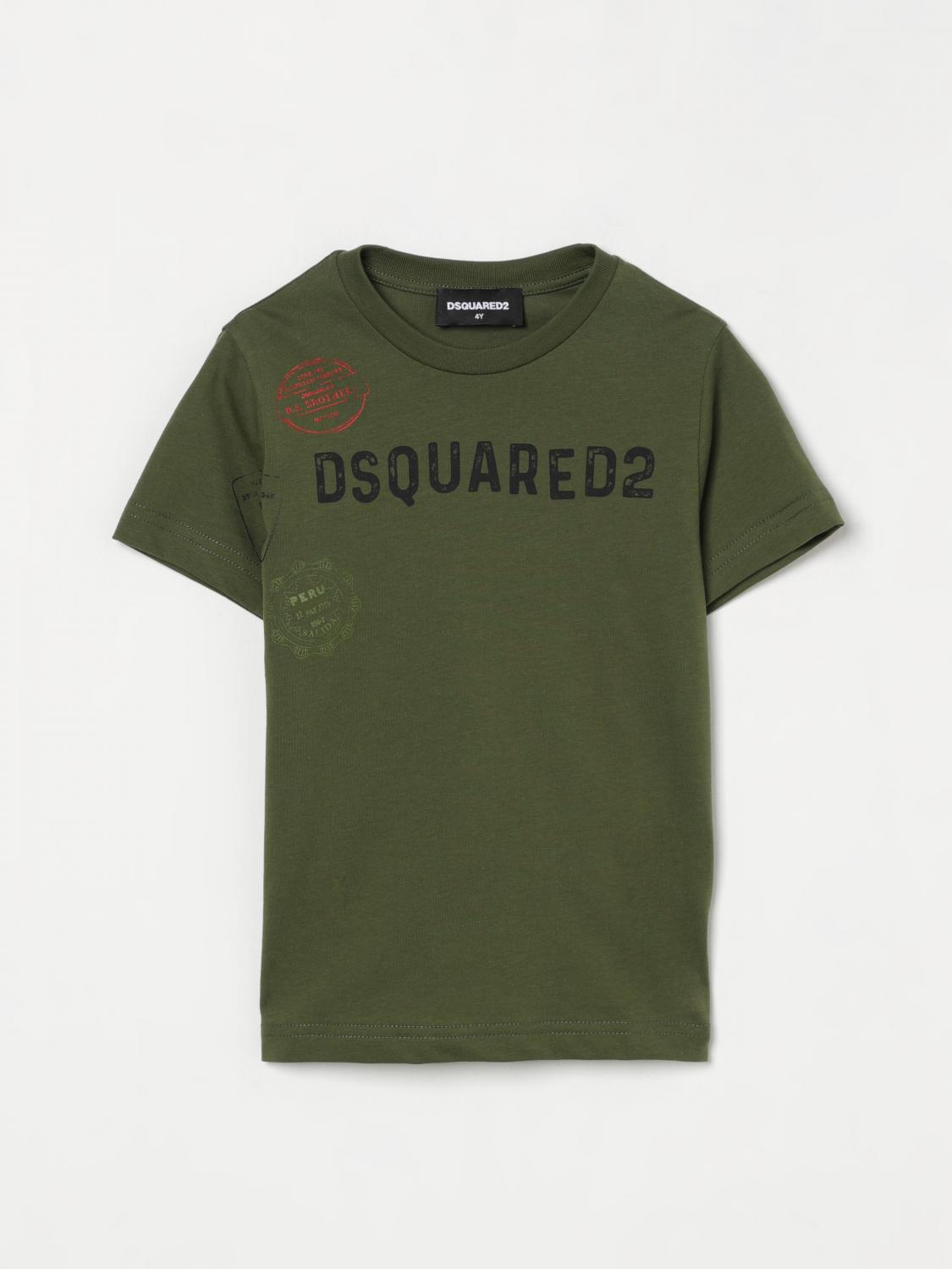 Dsquared2 T-shirt Kids Color Military In Military