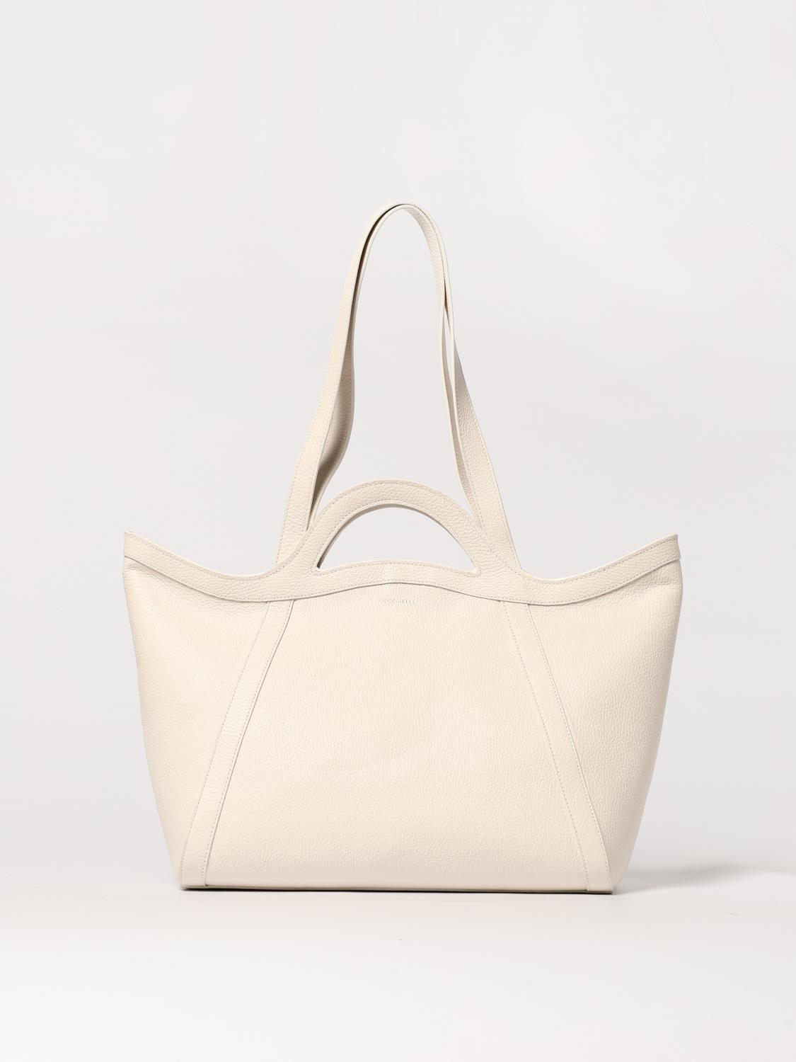 Coccinelle Tote Bags Woman Color White In White