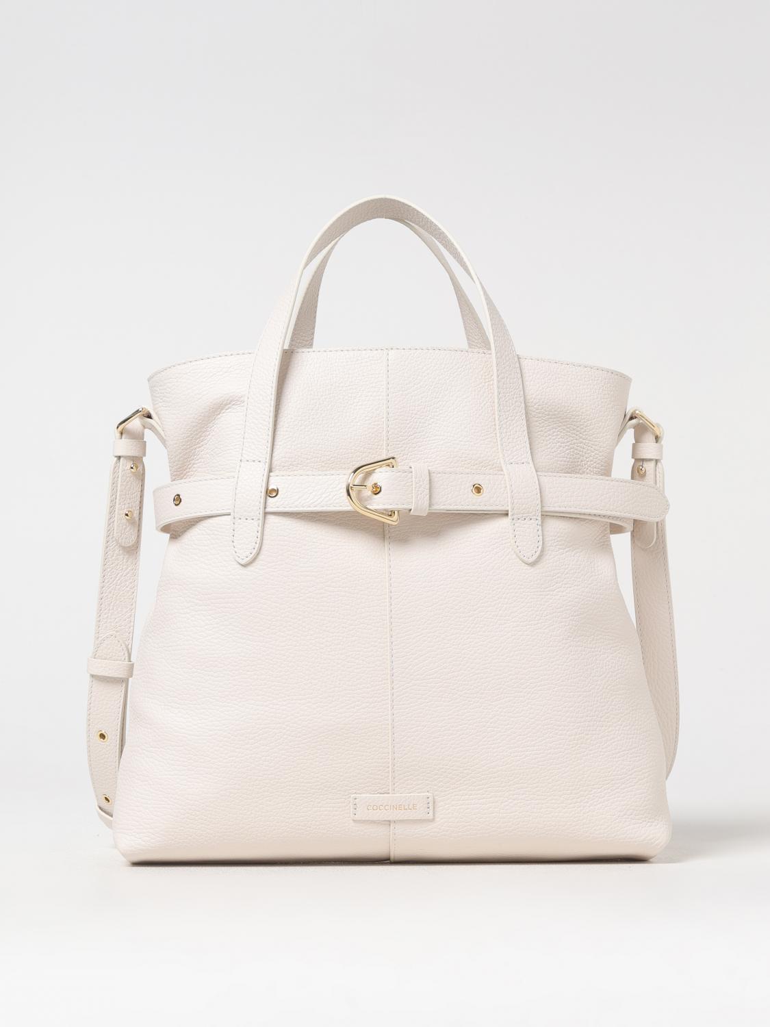 Shop Coccinelle Handbag Woman Color White