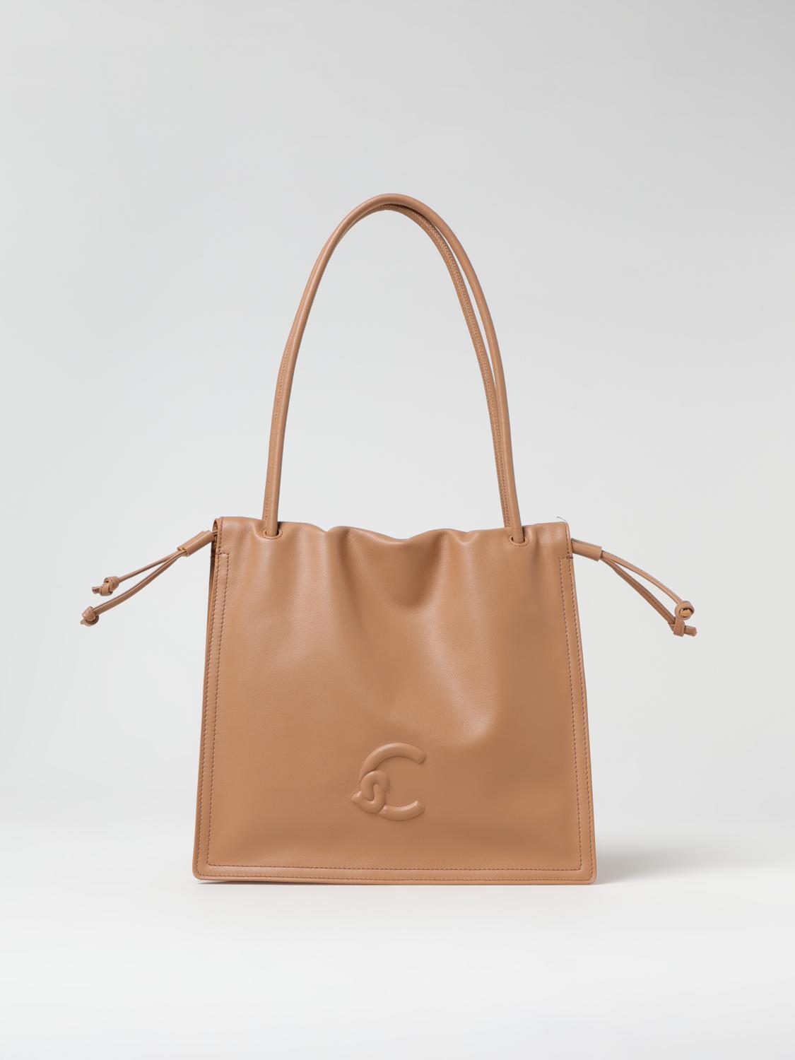 Shop Coccinelle Shoulder Bag Woman Color Beige