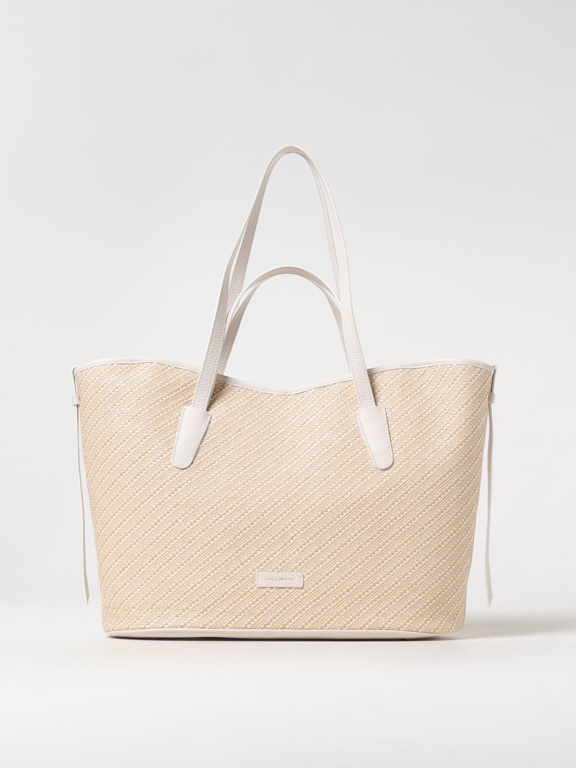 Shop Coccinelle Tote Bags Woman Color White