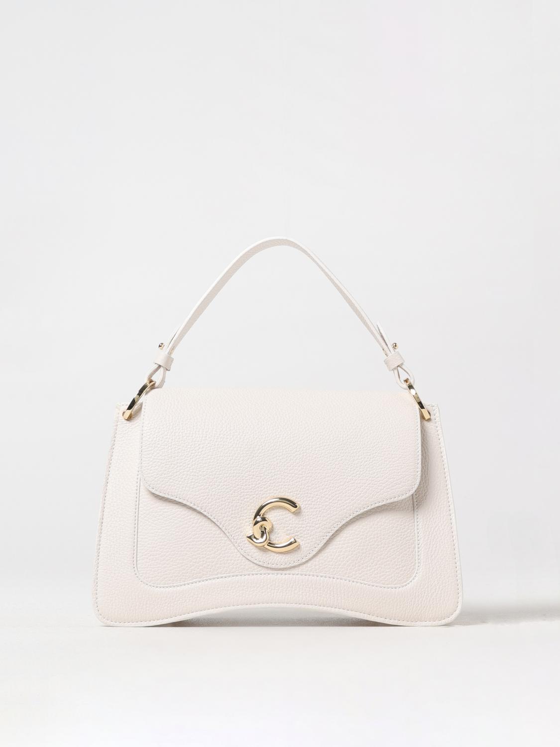 Coccinelle 'c-me' Tote Bag In White Leather In White