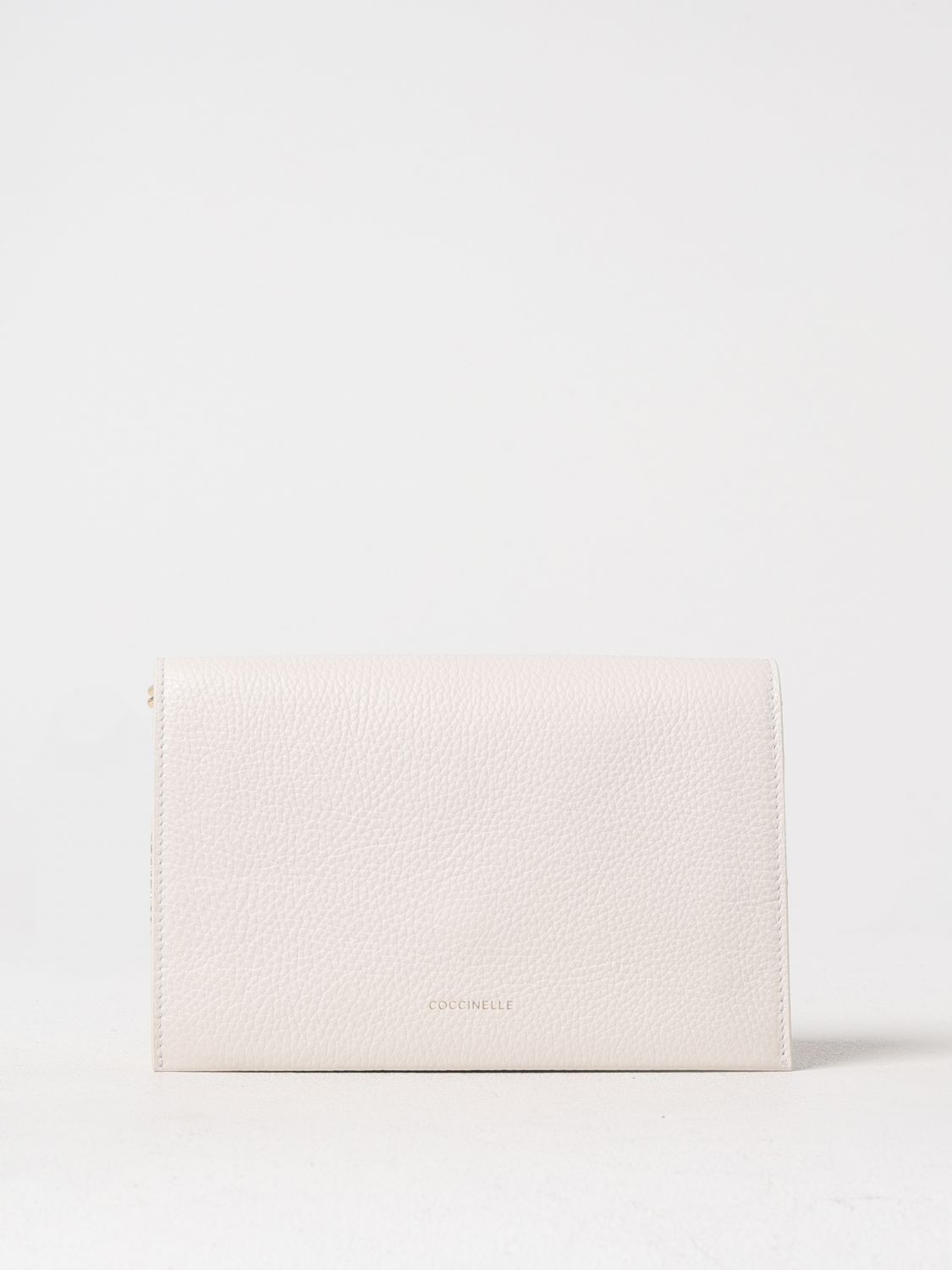 Coccinelle Dandy Foldover-top Shoulder Bag In Weiss