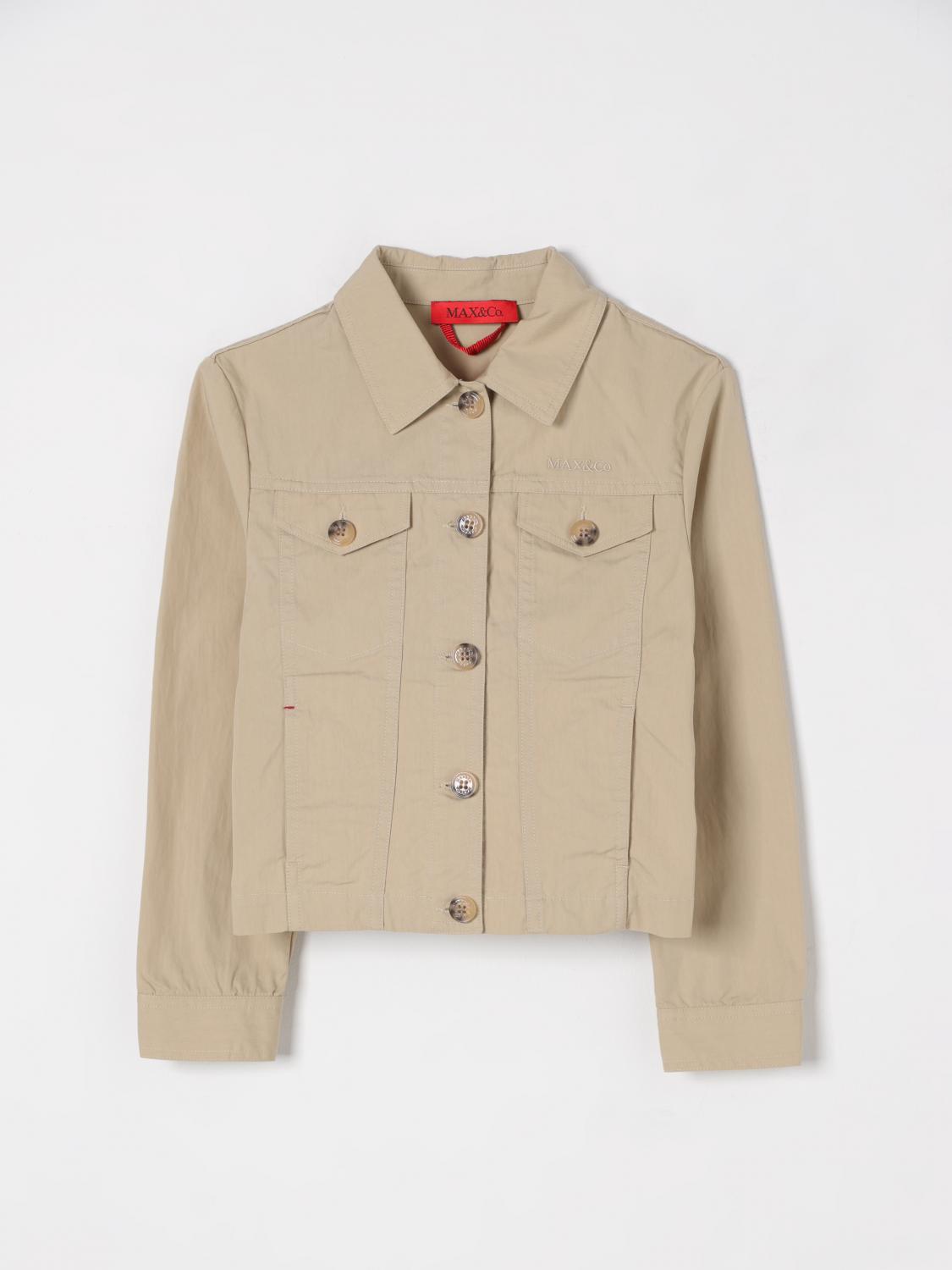 Max & Co. Kid Jacket Kids Color Beige In Beige