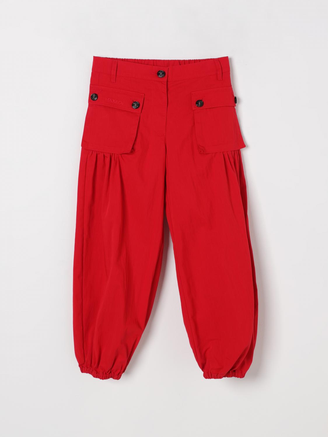 Max & Co. Kid Pants Kids Color Red In Red