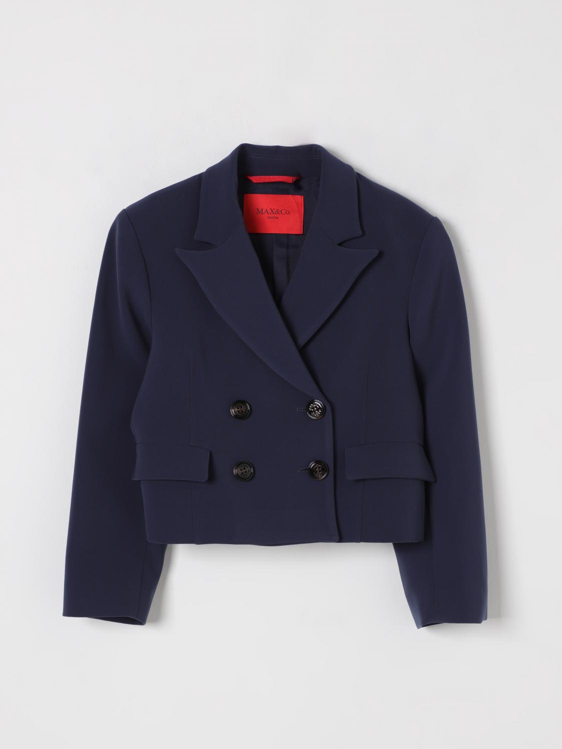 Max & Co. Kid Jacket Kids Color Indigo In Indigo