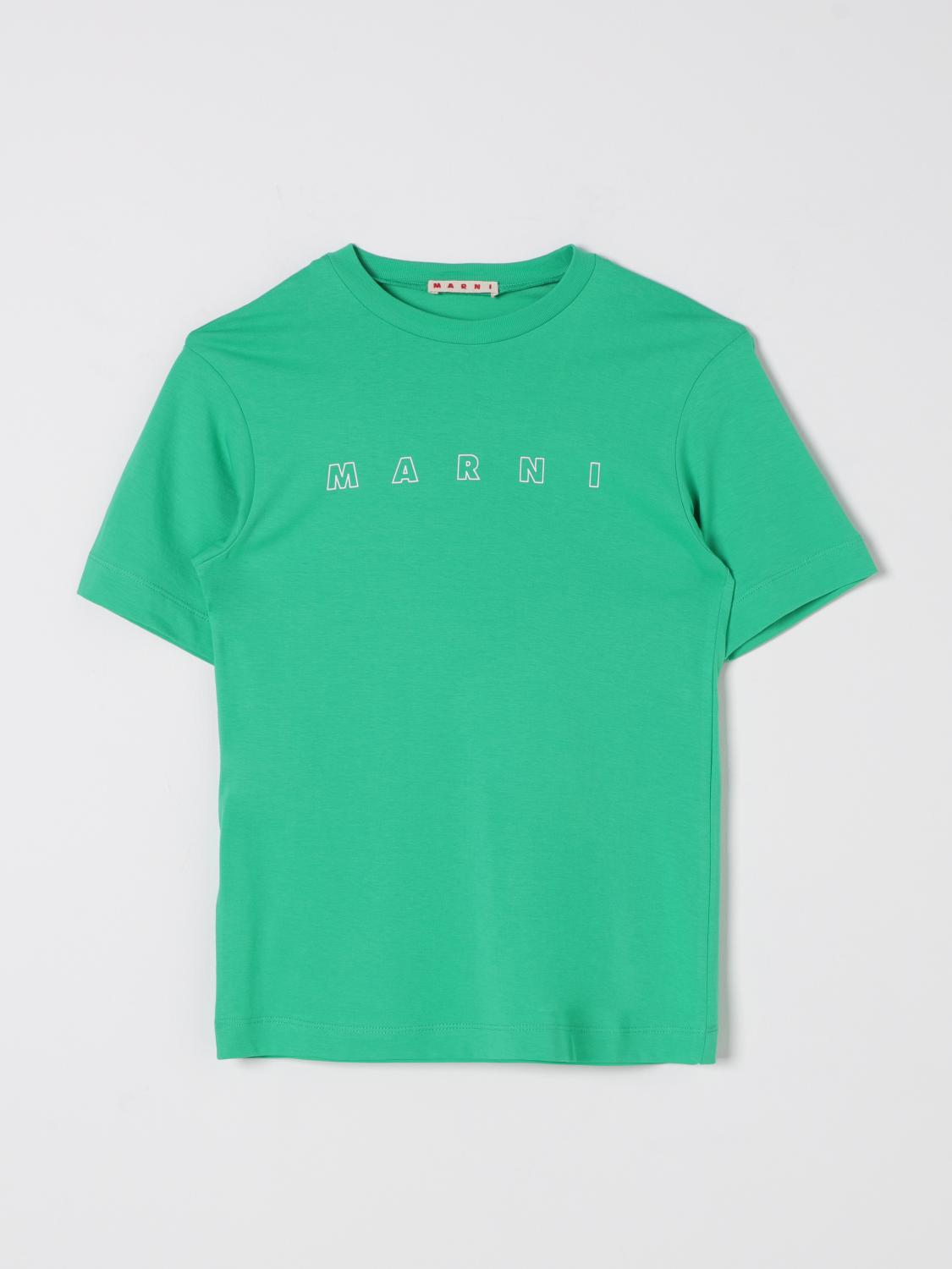 MARNI T-Shirt Kids color Green　MARNI Tシャツ キッズカラー グリーン MARNI