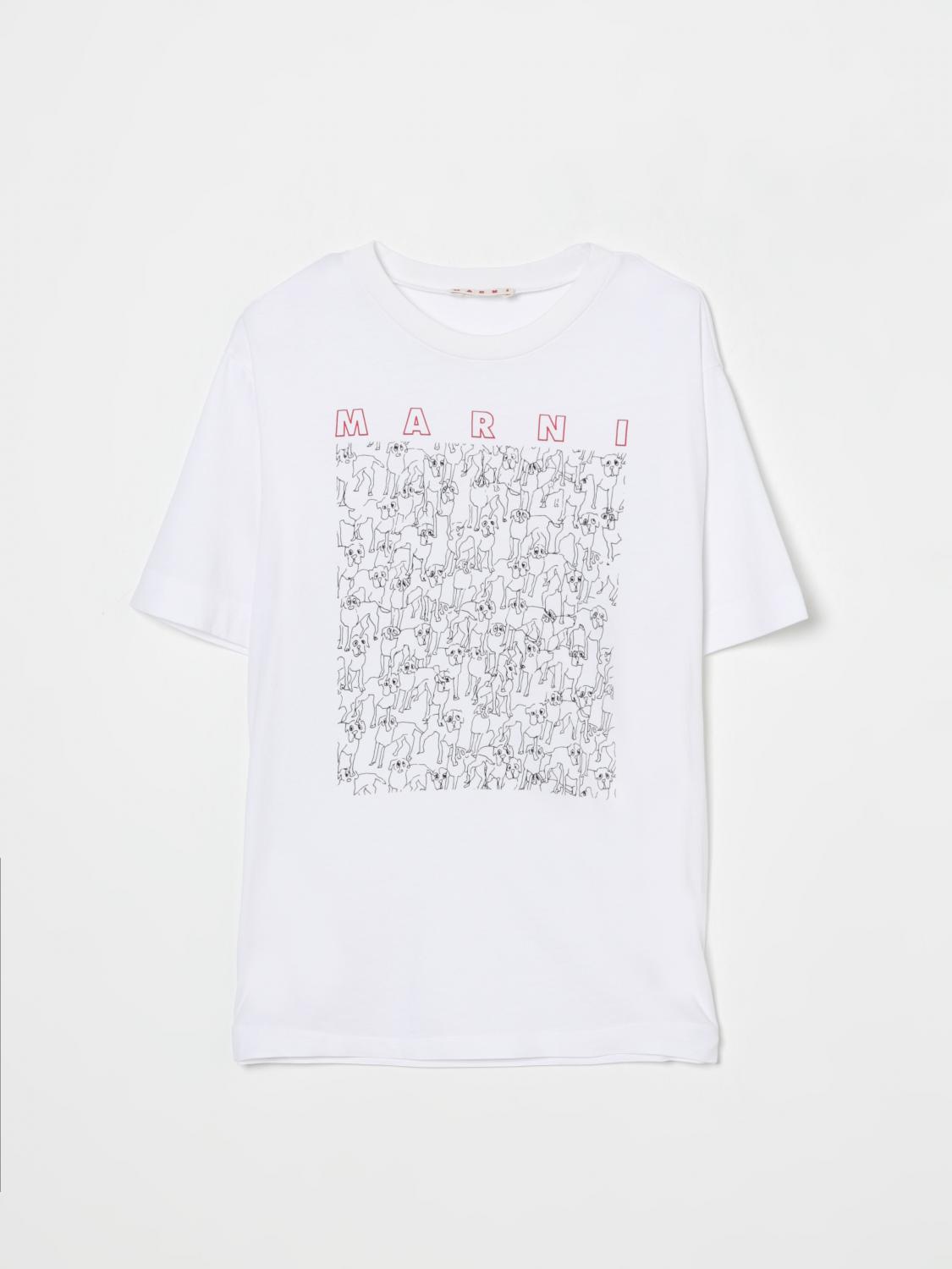 MARNI T-Shirt Kids color White　MARNI Tシャツ キッズカラー ホワイト MARNI