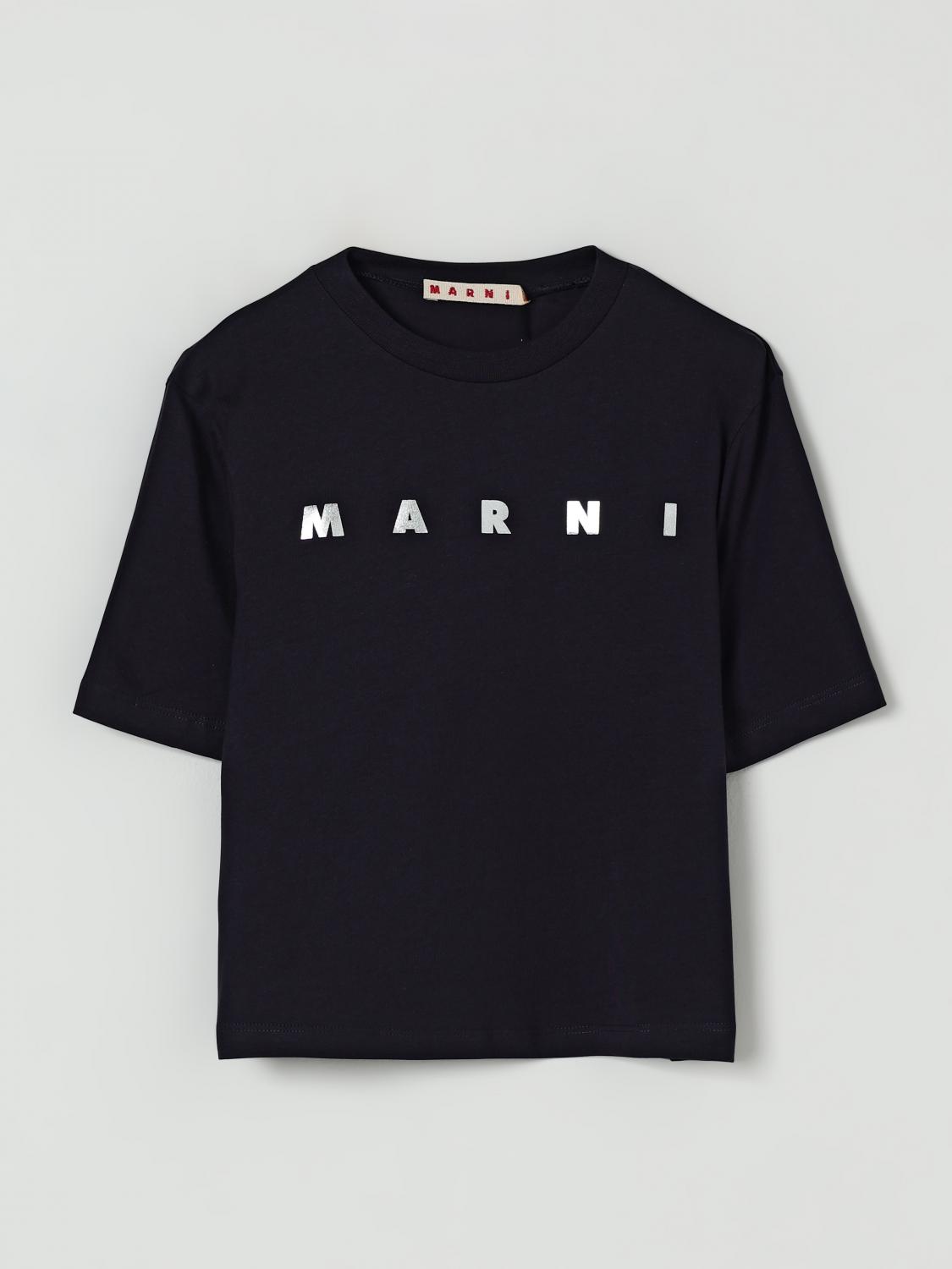 Marni Logo-print Crew-neck T-shirt In Black