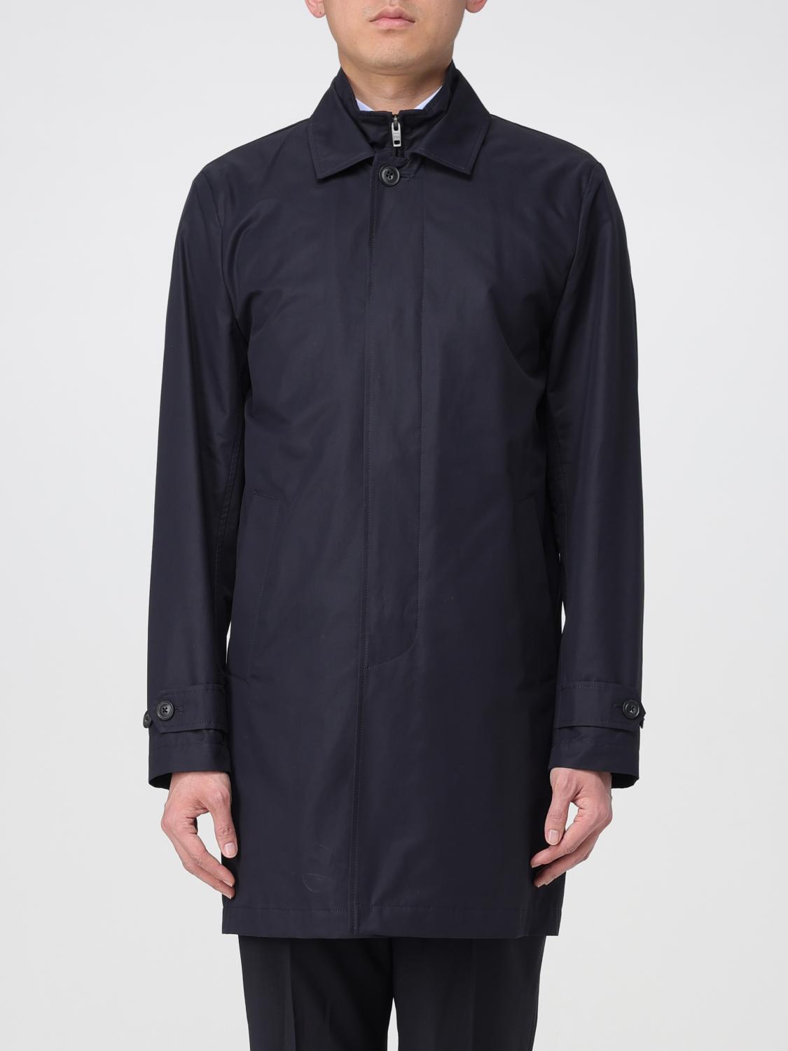 Fay Trench Coat  Men In Blau