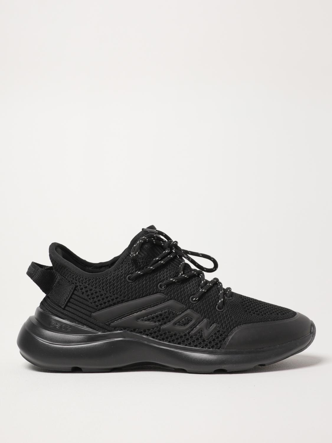 Dsquared2 Stretch Knit Sock Sneakers In Black 1