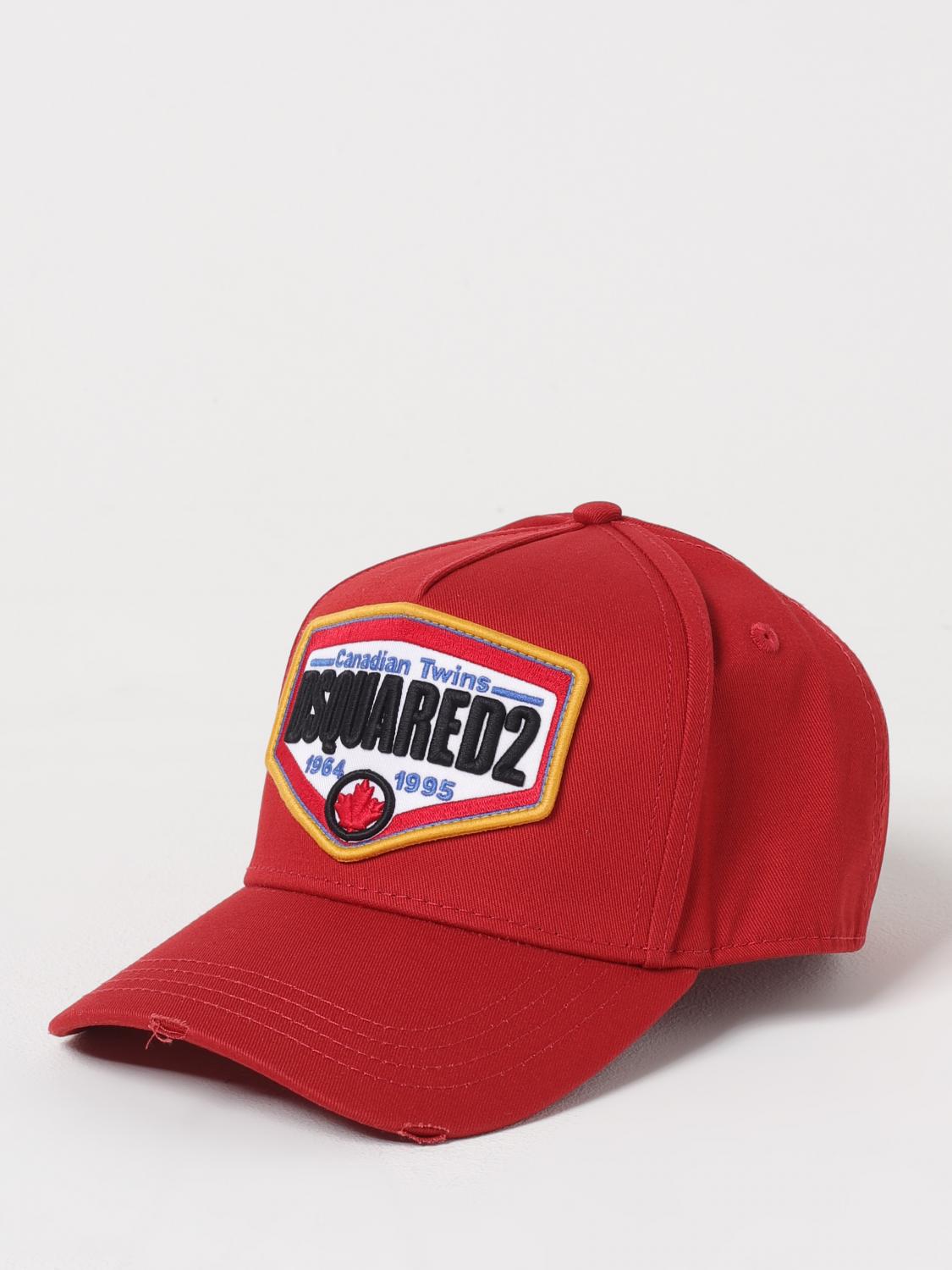 Hat DSQUARED2 Men color Red Hat DSQUARED2 Men color Red